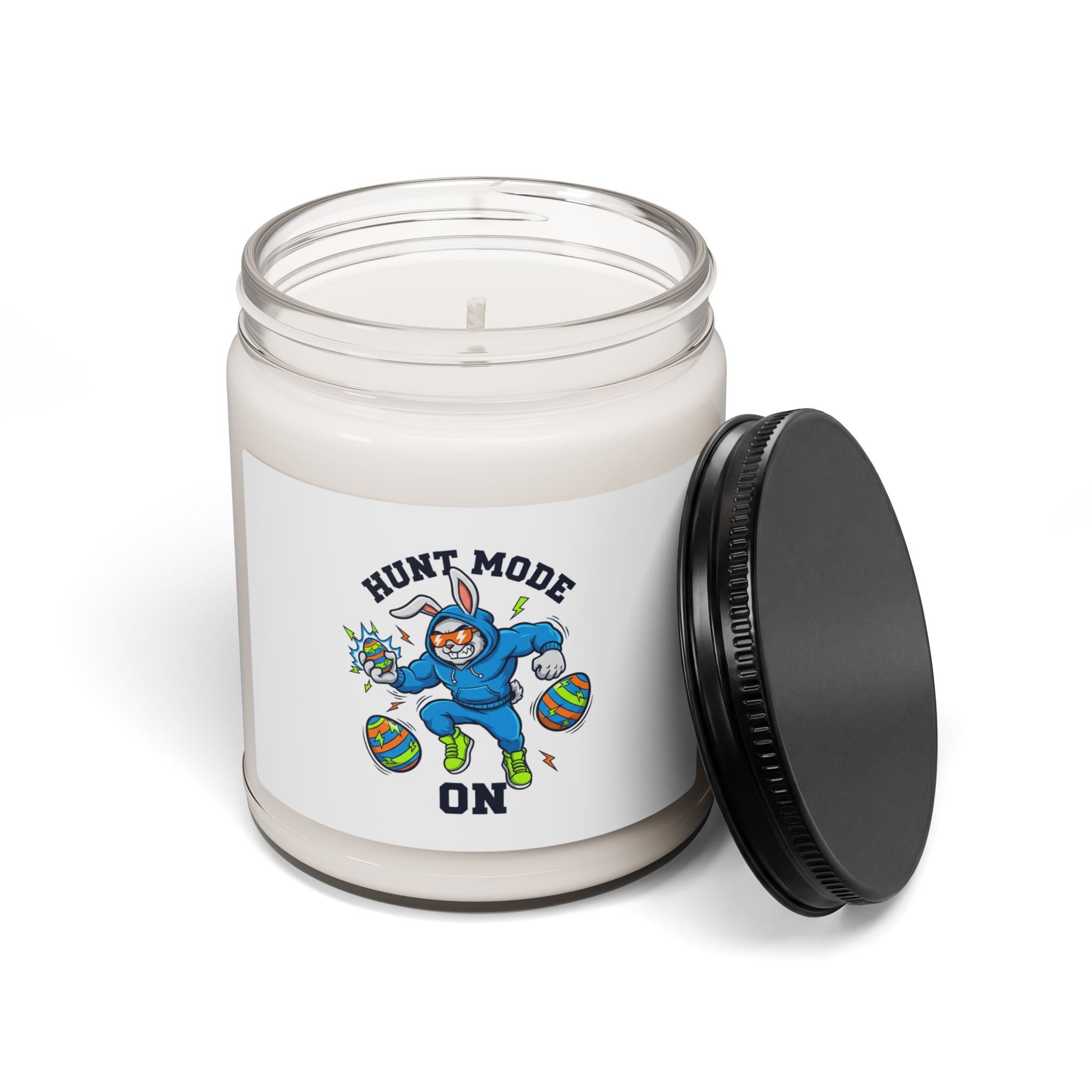 Hunt Mode On Candle | Duftende Sojakerze, 9oz, Ostergrafik für Jungen