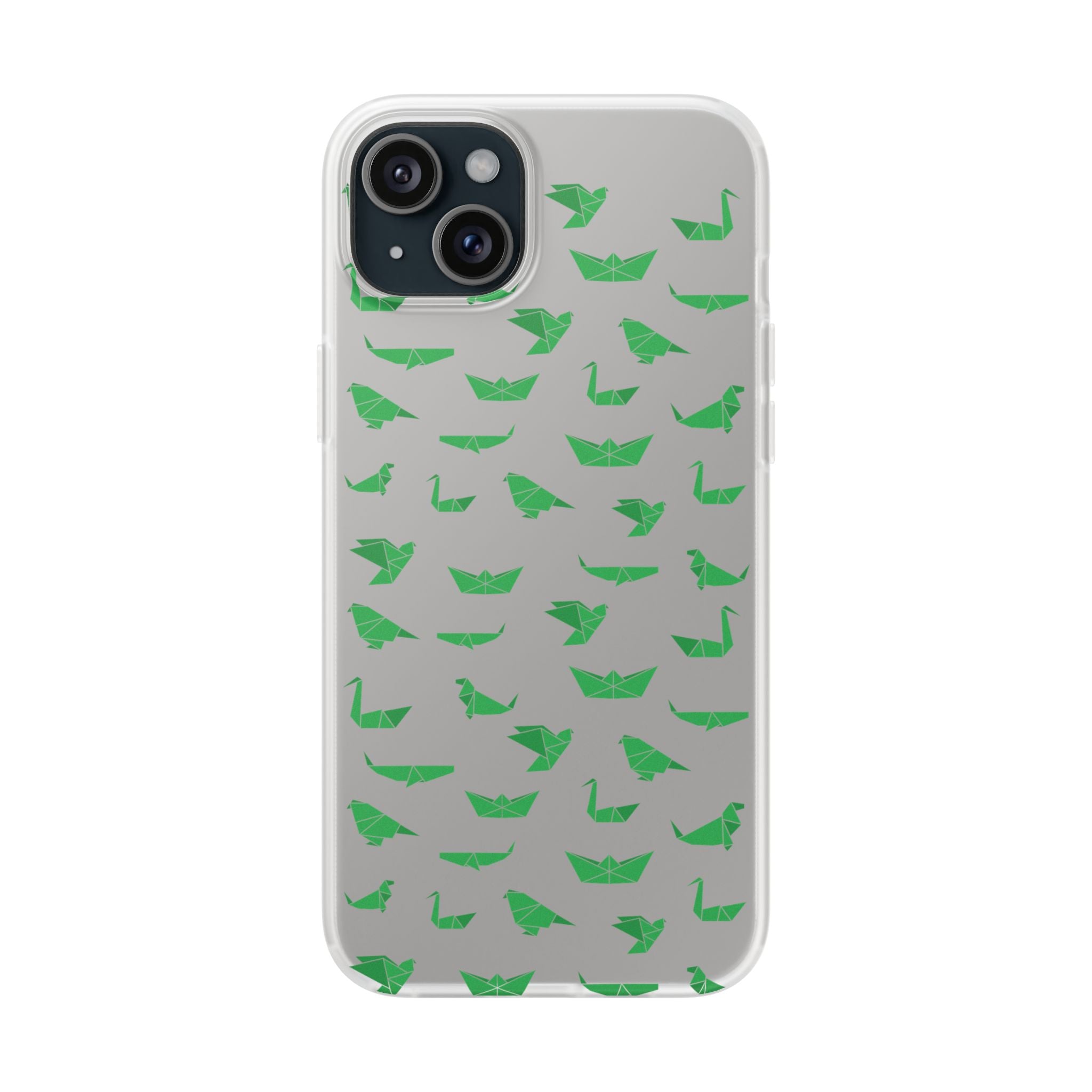 Green Origami Birds phone case | Flexi Case