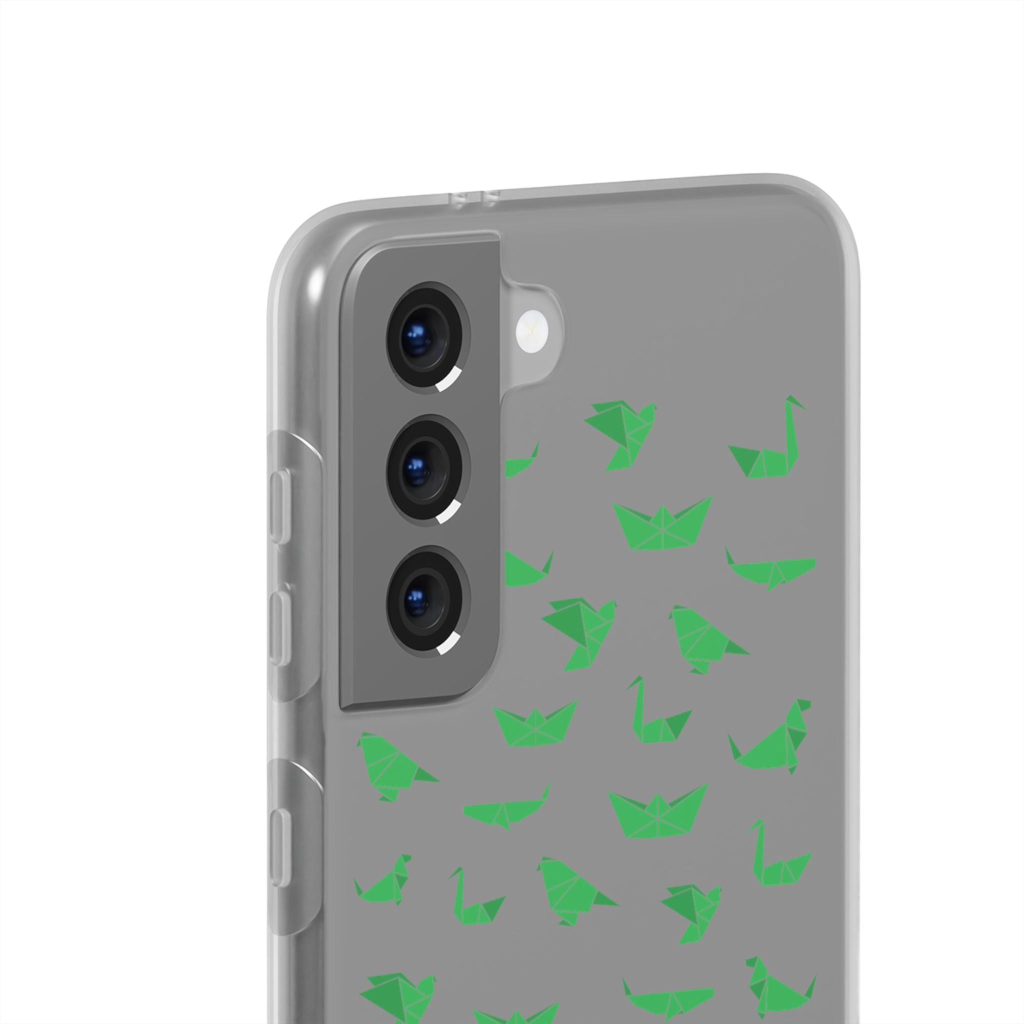 Green Origami Birds phone case | Flexi Case