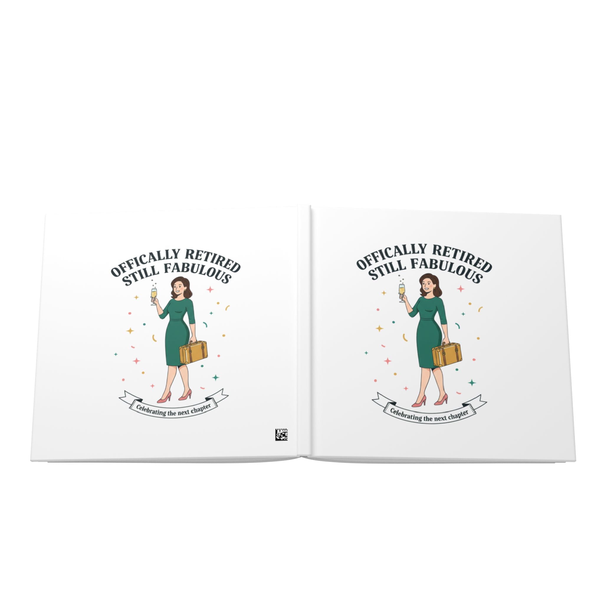 Officially Retired Still Fabulous Hardcover Photo Book | Retirement Travel Keepsake