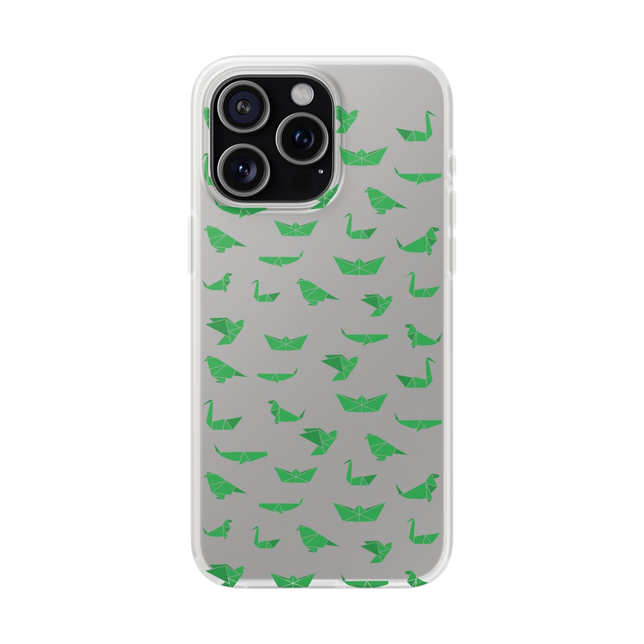 Green Origami Birds phone case | Flexi Case