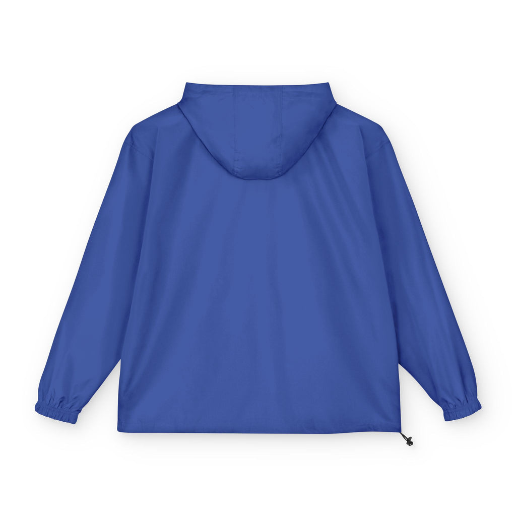 Minimal Logo Anorak Jacket | Black Packable Windbreaker