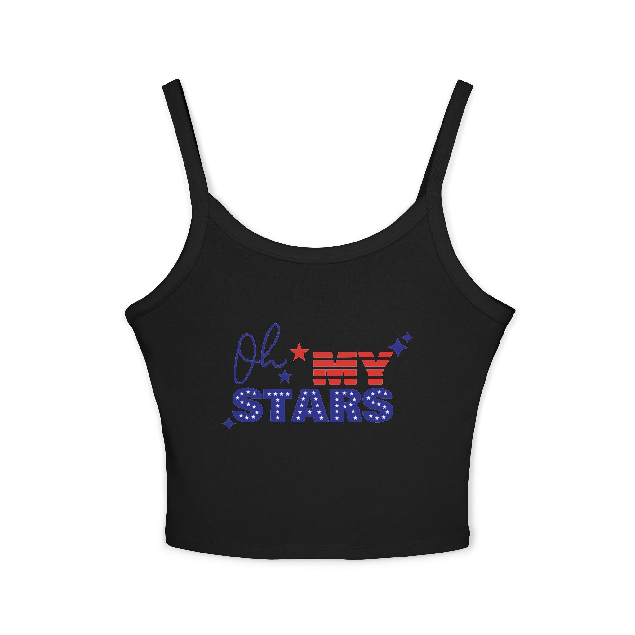 Oh My Stars Tanktop | Patriotischer USA-Flaggen-Schriftzug, Vierter Juli