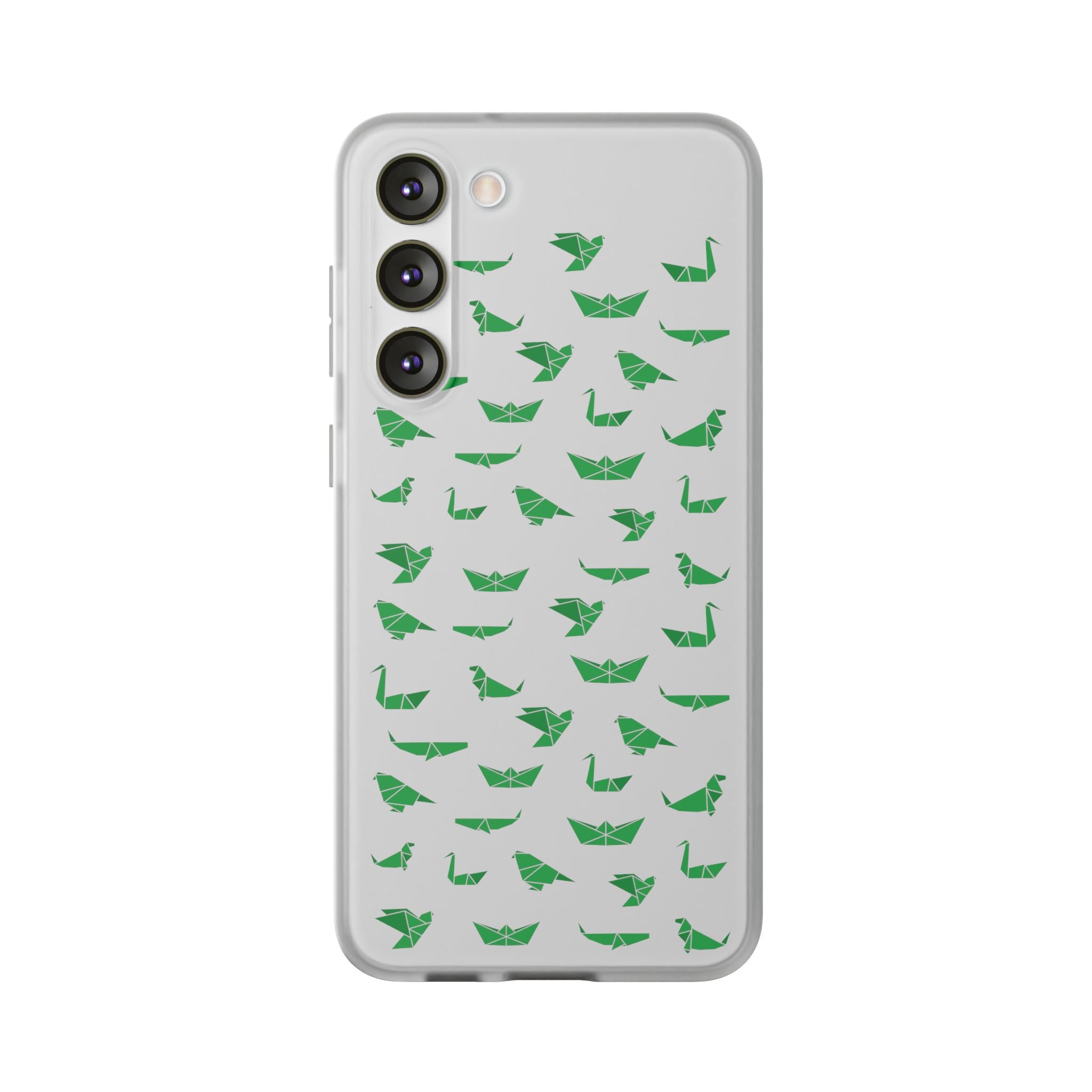 Green Origami Birds phone case | Flexi Case