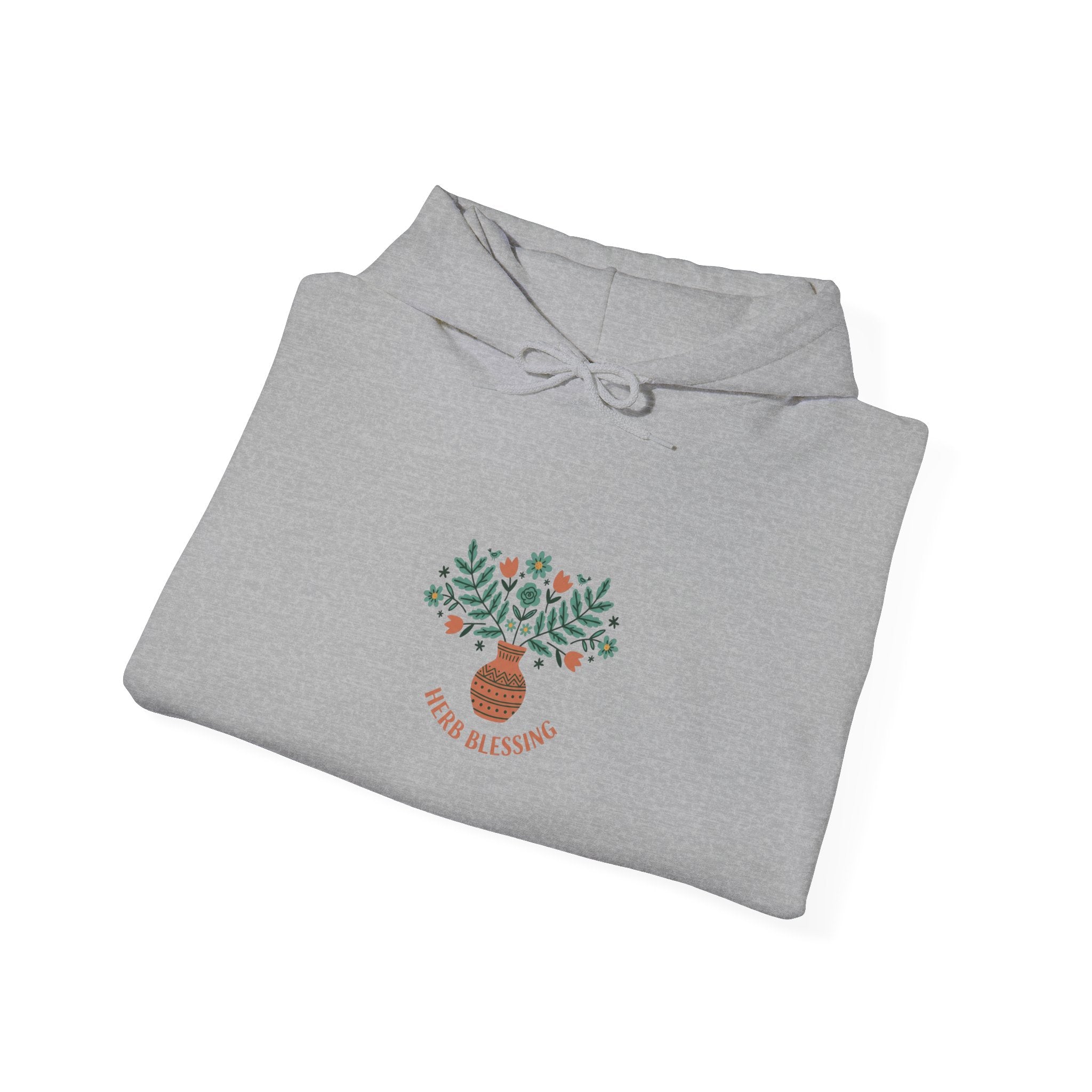 Hand-Drawn Folk Botanical Hoodie | embroidery style botanical illustration
