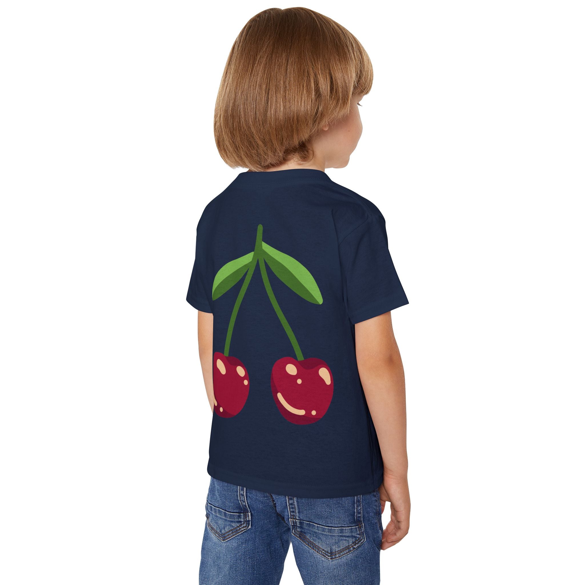 Kleinkind-T-Shirt – „ma chérie“ Niedliches Kirschmotiv