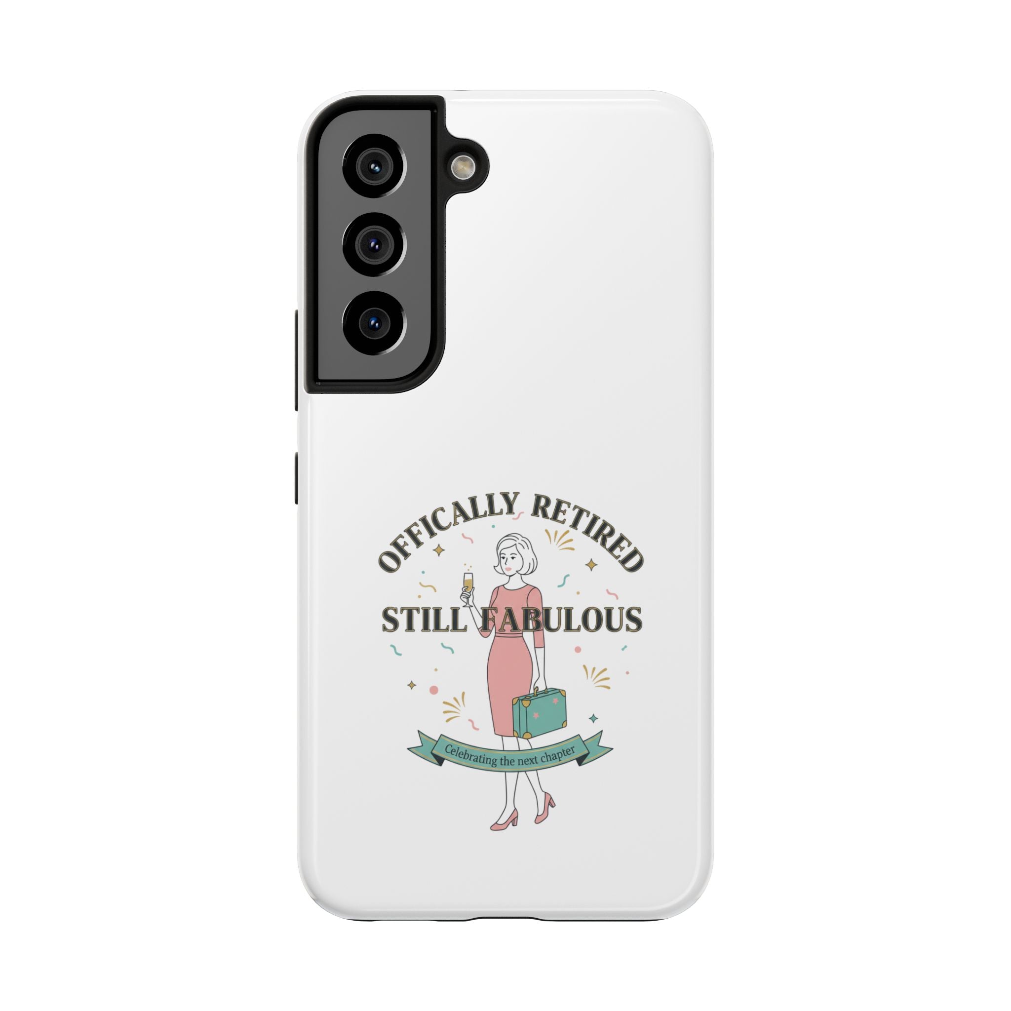 Officially Retired Still Fabulous Phone Case | Retirement, Retro Lady