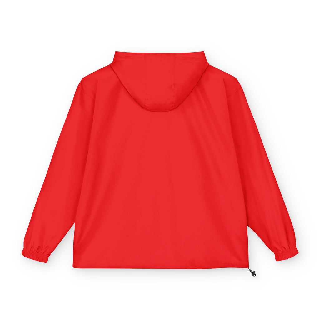 Minimal Logo Anorak Jacket | Black Packable Windbreaker