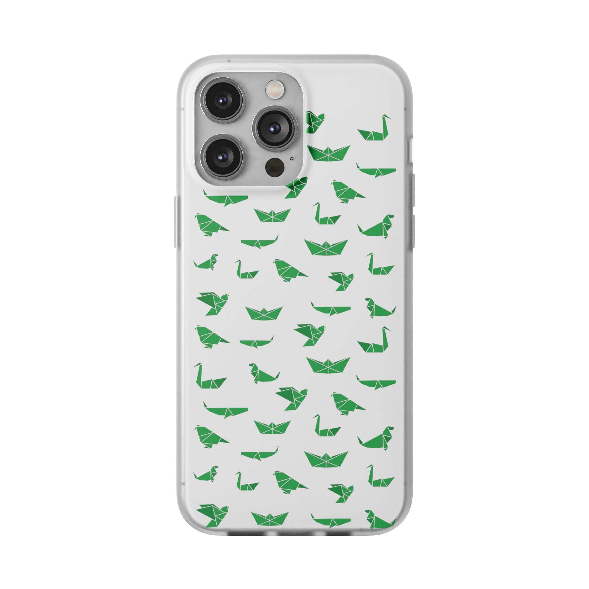 Green Origami Birds phone case | Flexi Case