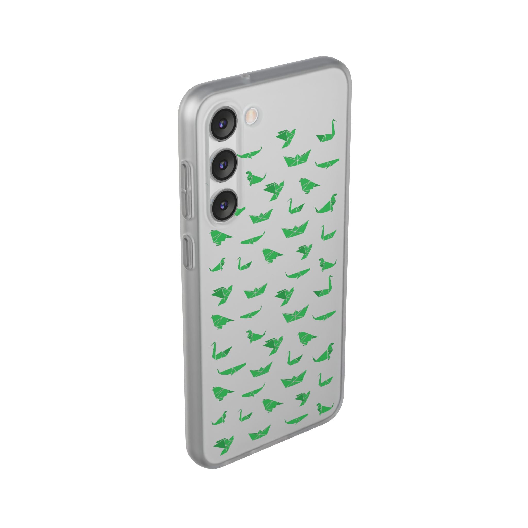 Green Origami Birds phone case | Flexi Case