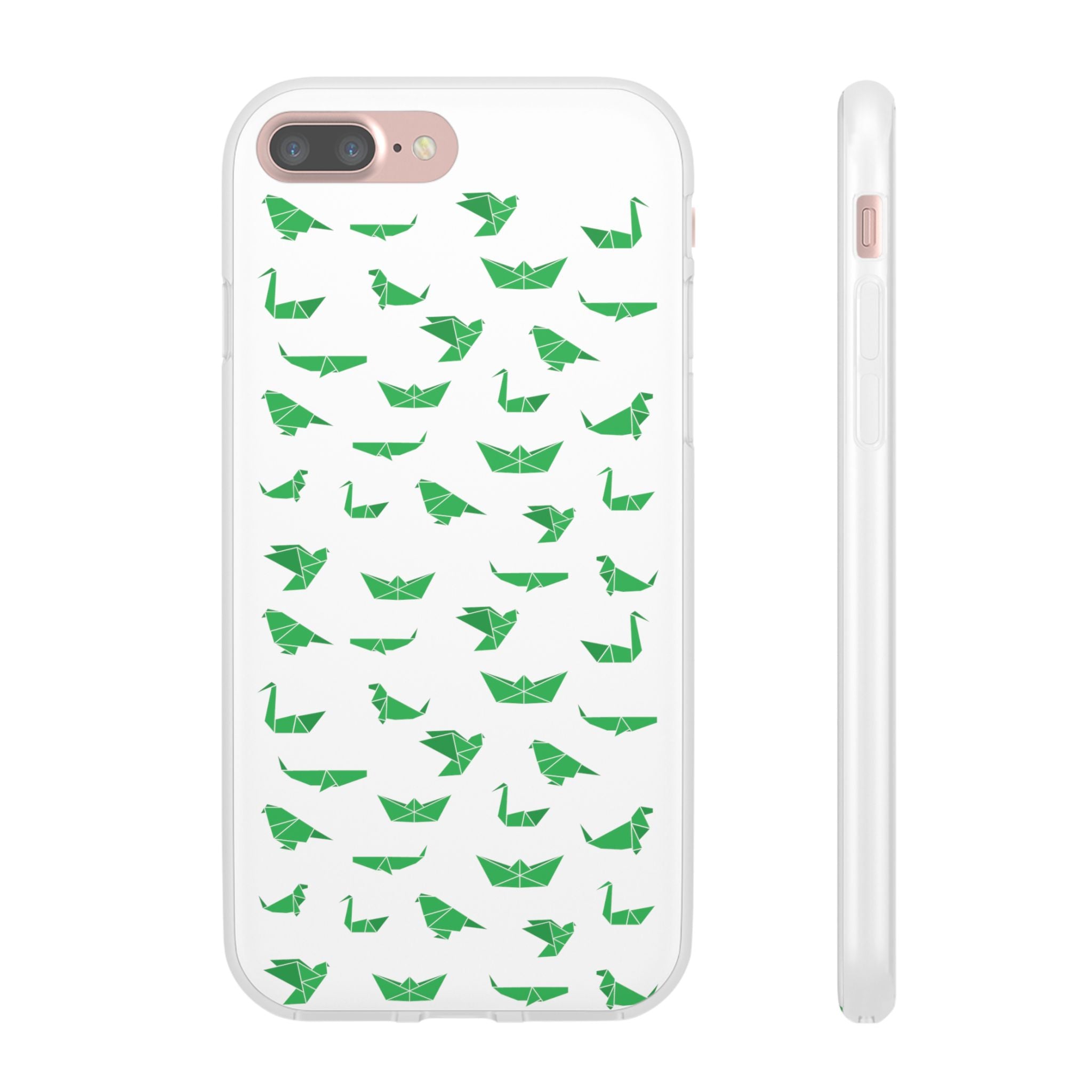 Green Origami Birds phone case | Flexi Case