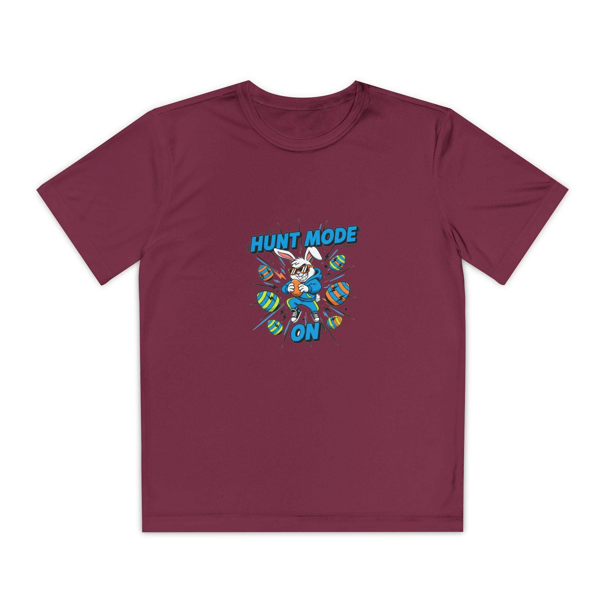Hunt Mode On Youth T-Shirt | Hunting Mascot Tee