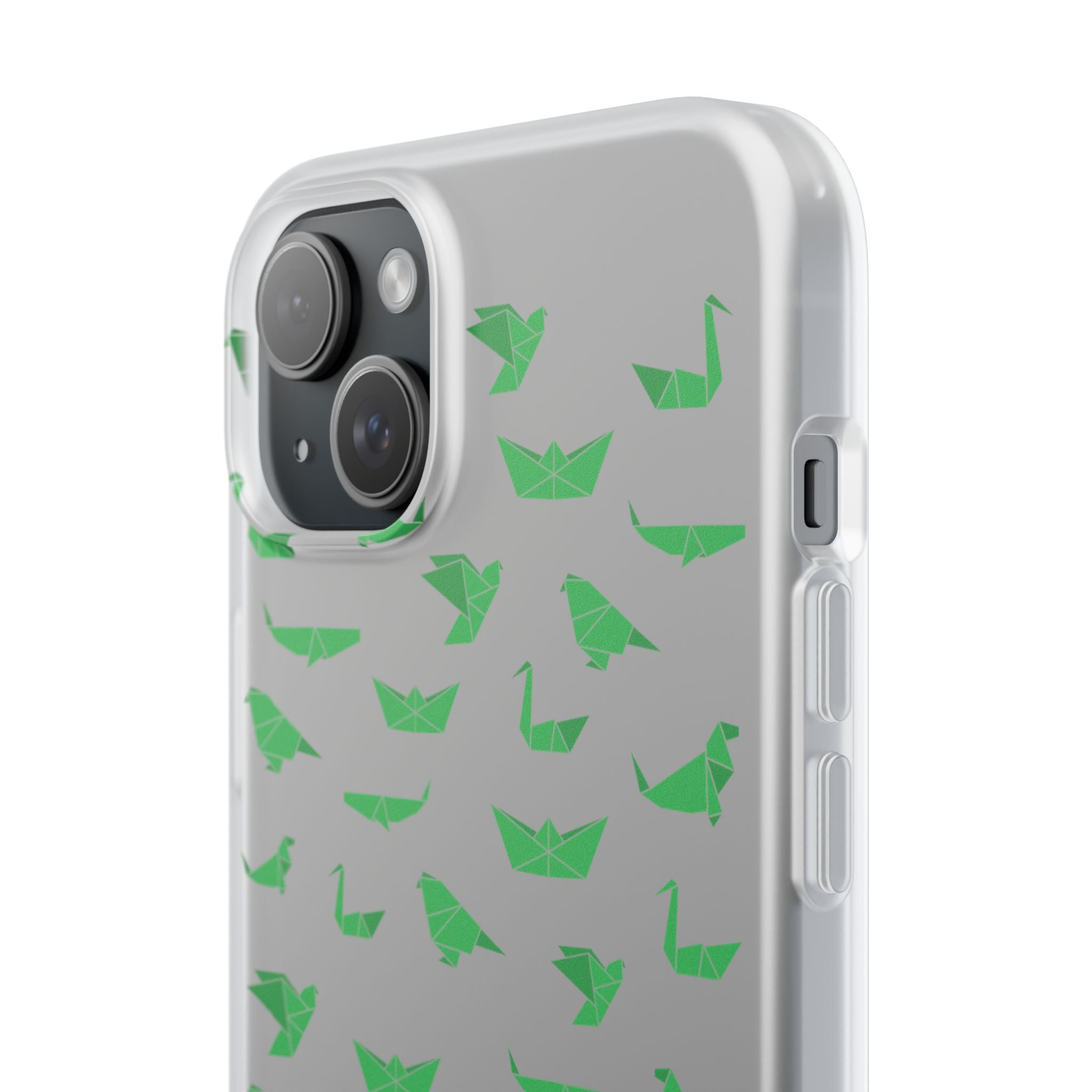 Green Origami Birds phone case | Flexi Case