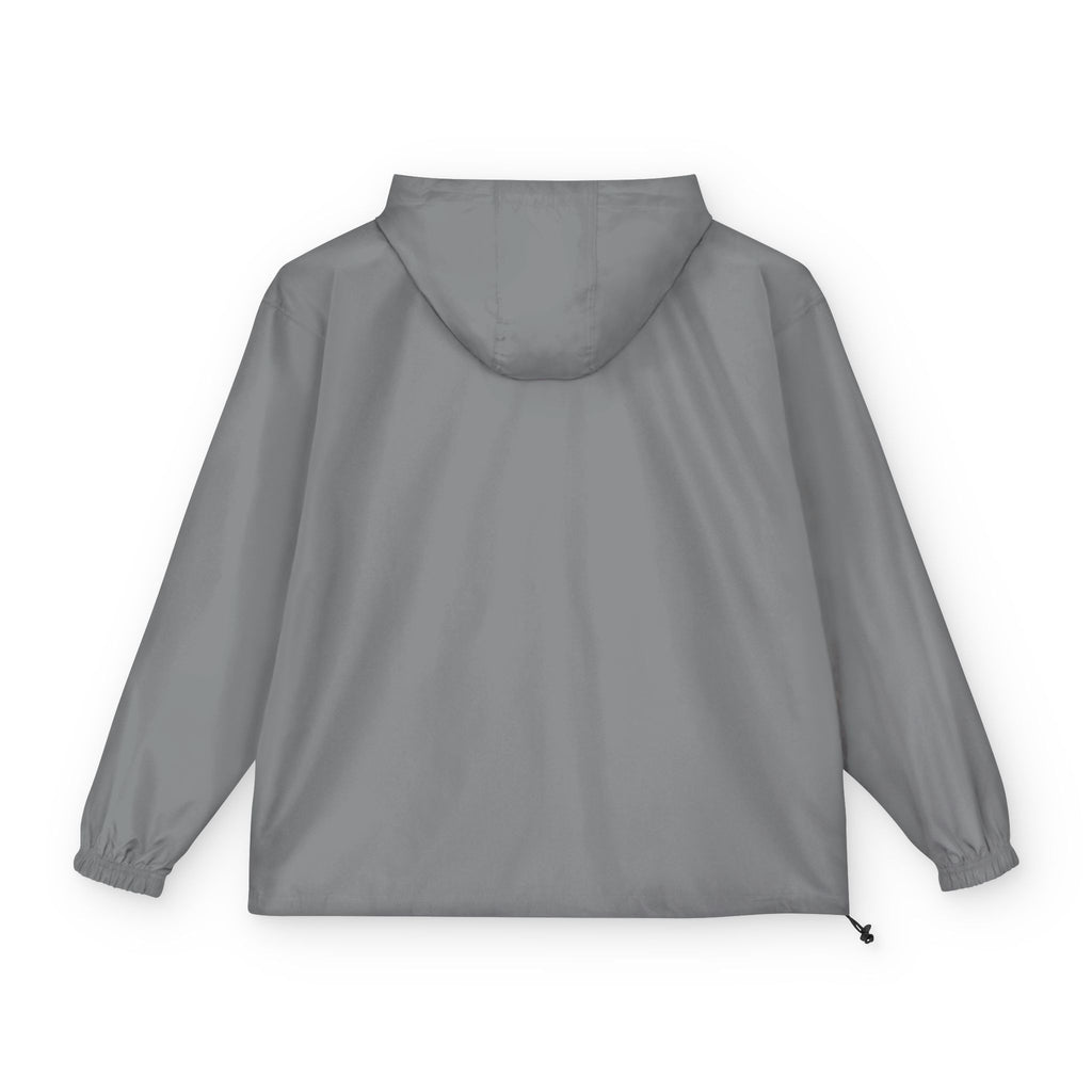 Minimal Logo Anorak Jacket | Black Packable Windbreaker