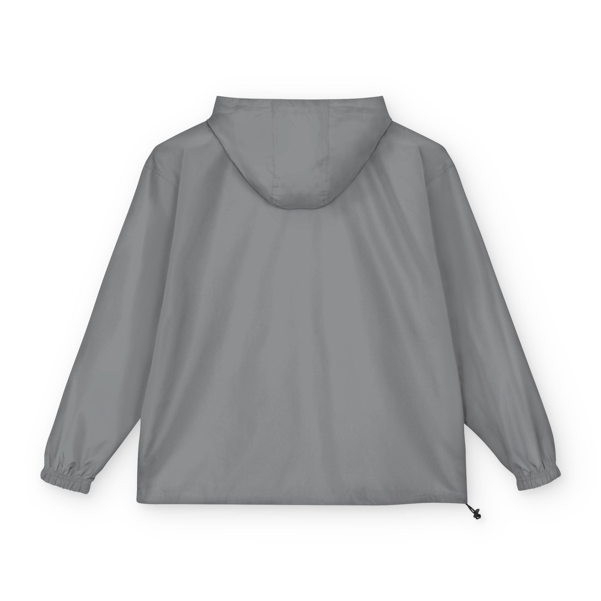 Minimal Logo Anorak Jacket | Black Packable Windbreaker