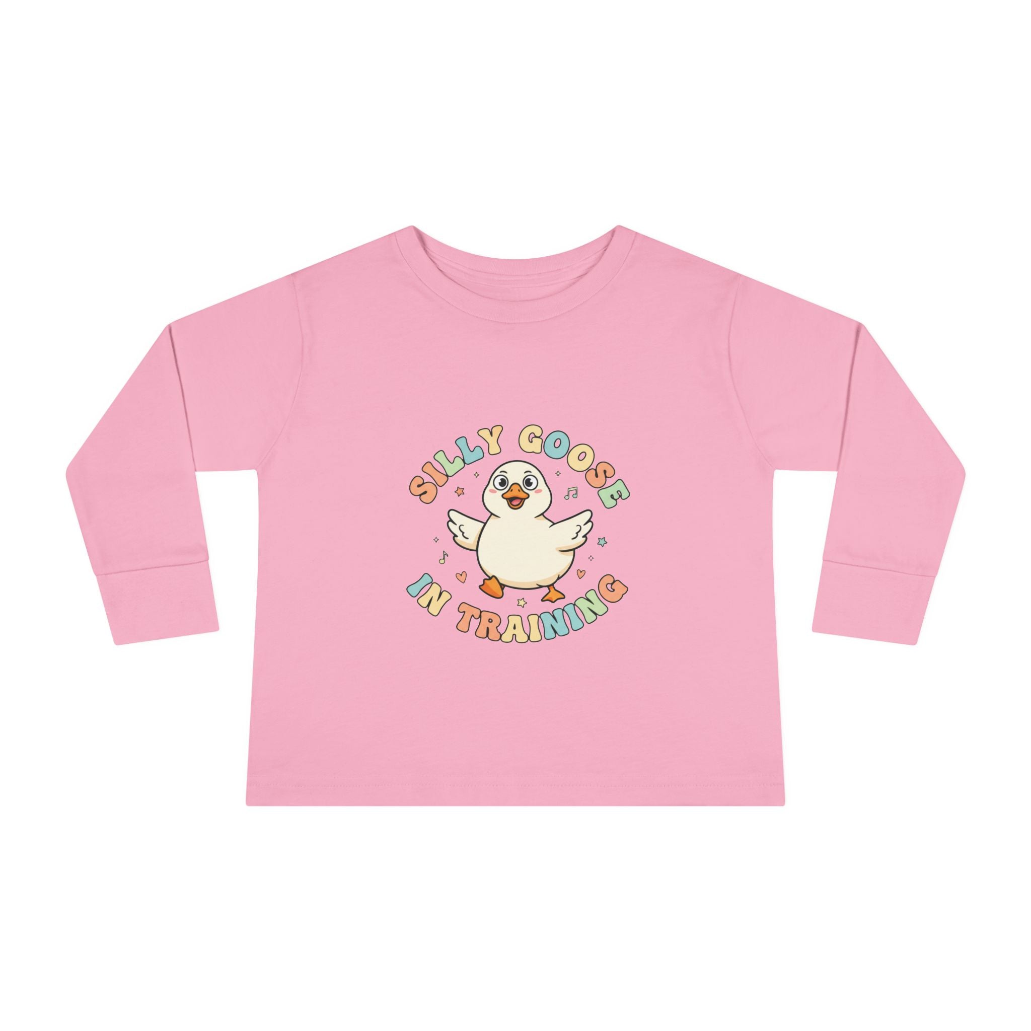 Silly Goose in Training Toddler Tee | Cute Duck Graphic