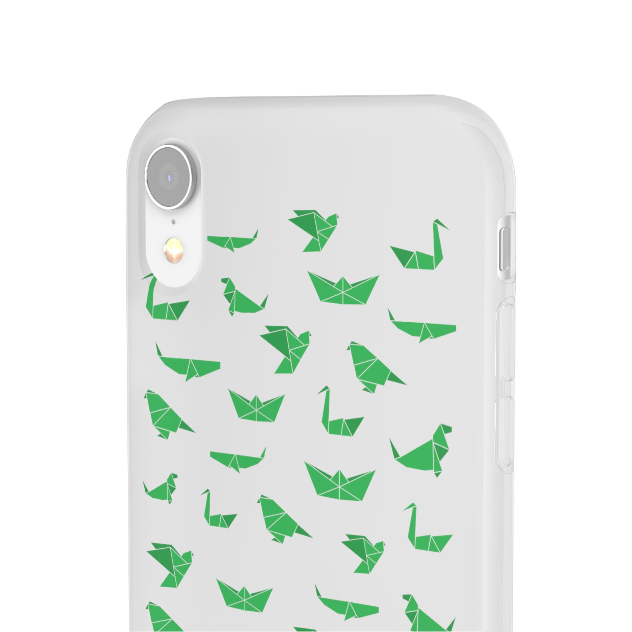 Green Origami Birds phone case | Flexi Case
