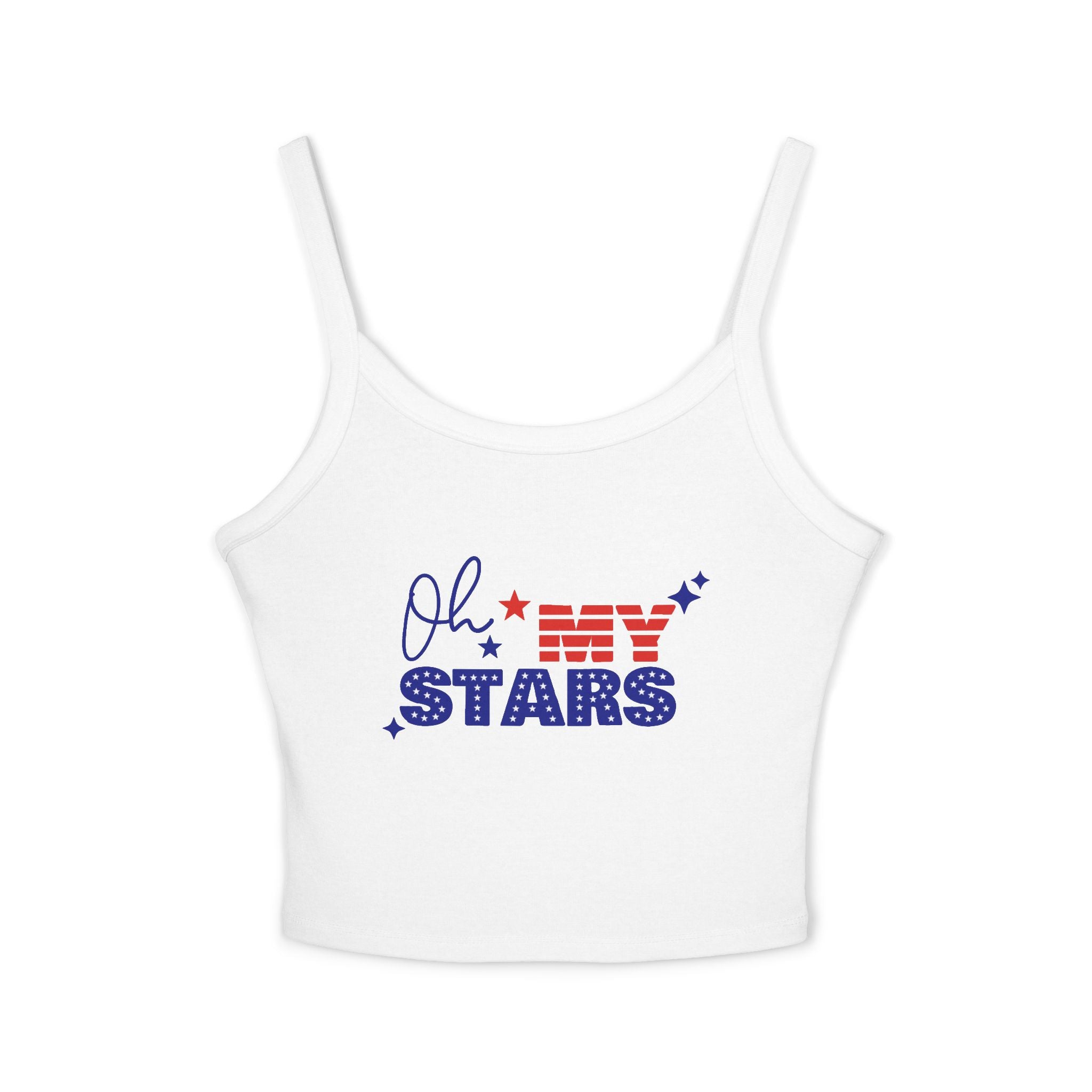 Oh My Stars Tanktop | Patriotischer USA-Flaggen-Schriftzug, Vierter Juli