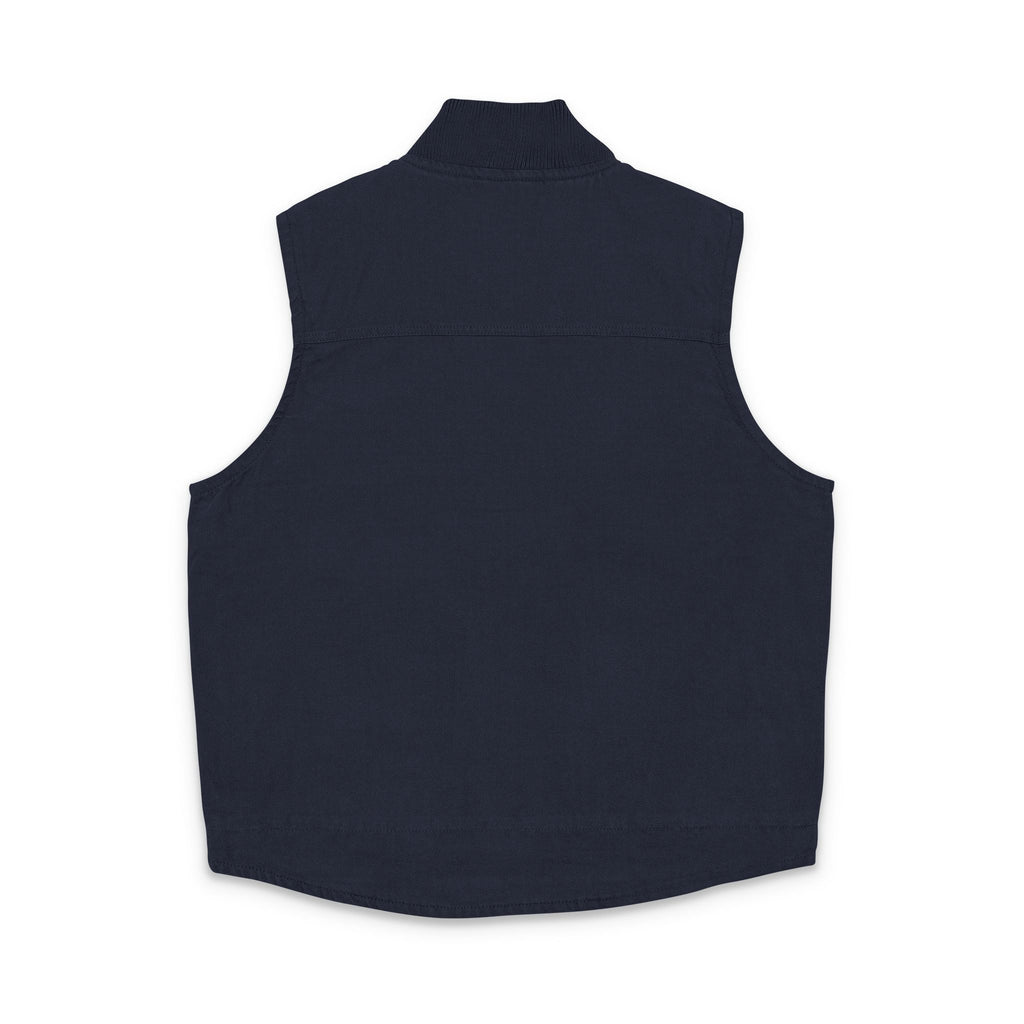 Embroidered Workwear Logo Vest | Washed Duck Cloth Vest