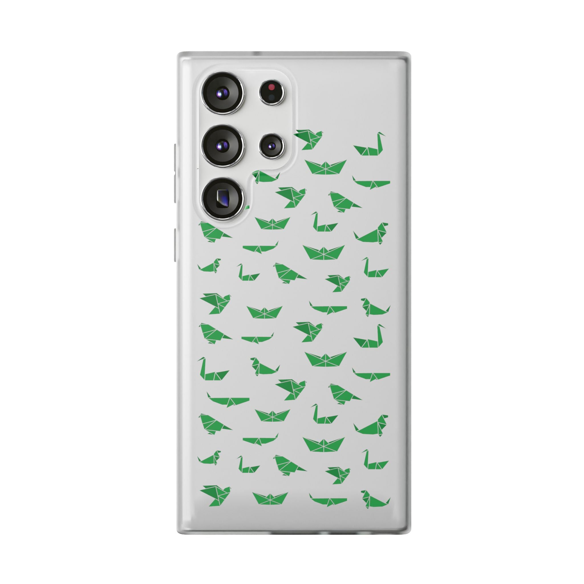 Green Origami Birds phone case | Flexi Case