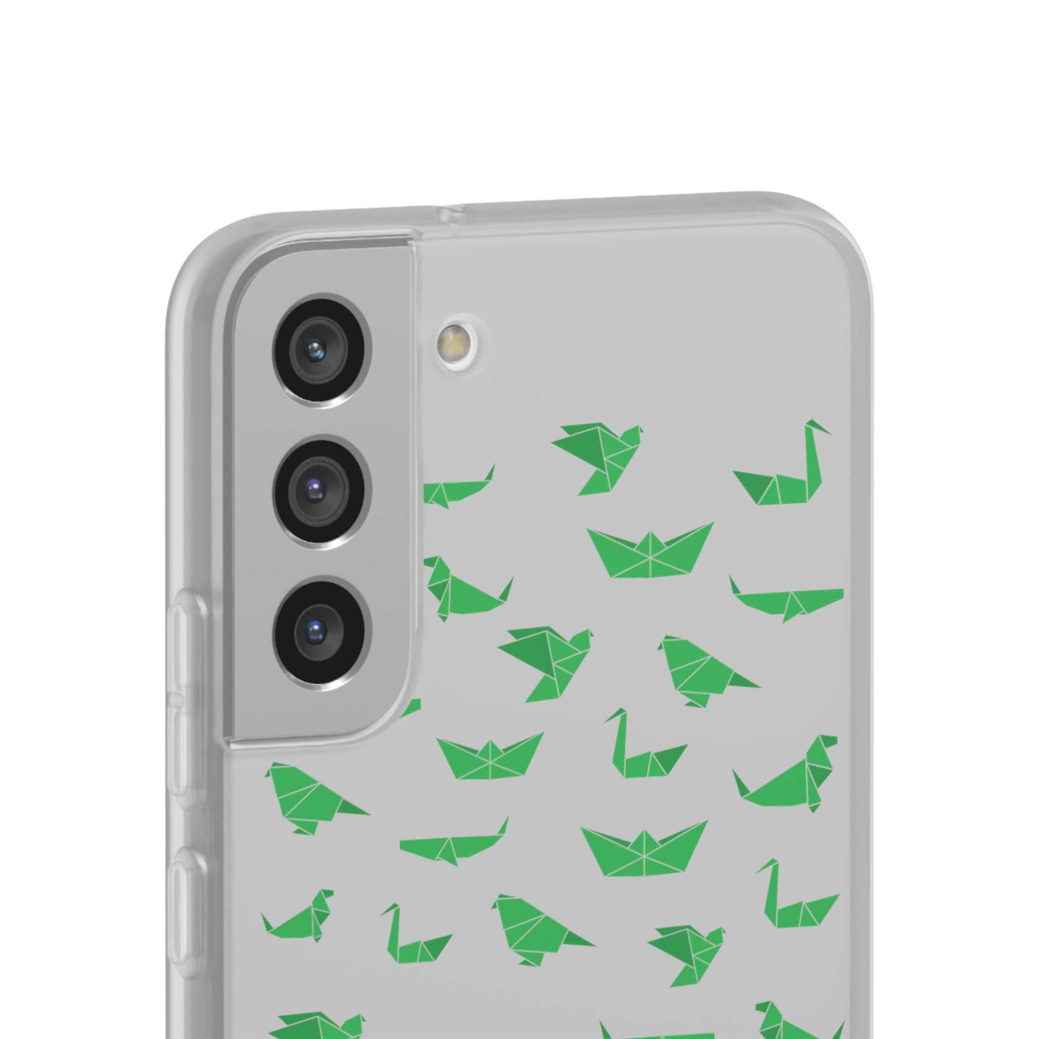 Green Origami Birds phone case | Flexi Case