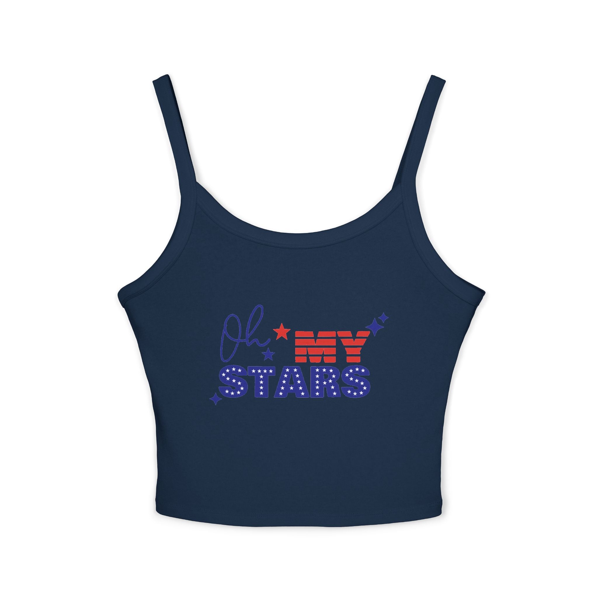 Oh My Stars Tanktop | Patriotischer USA-Flaggen-Schriftzug, Vierter Juli