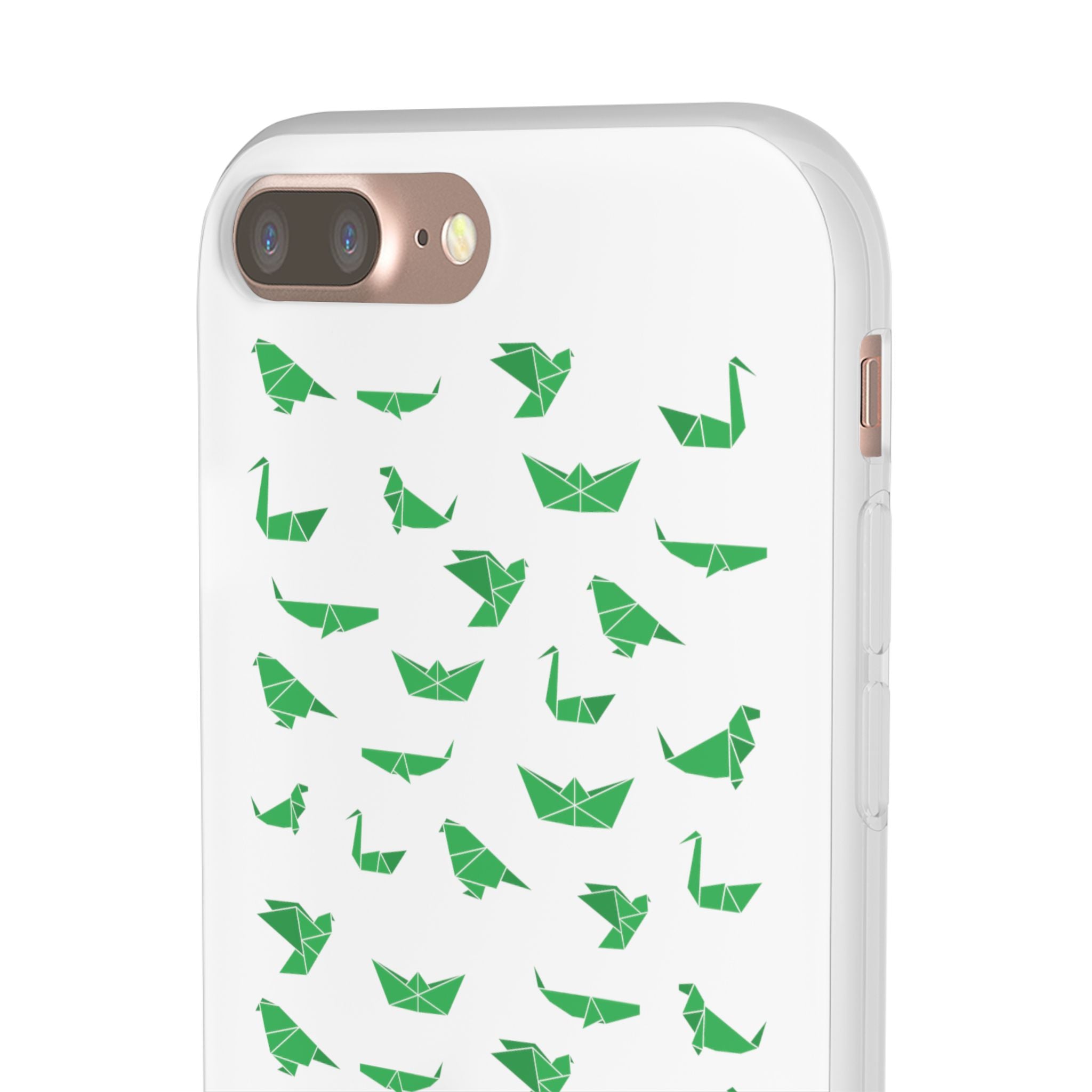 Green Origami Birds phone case | Flexi Case