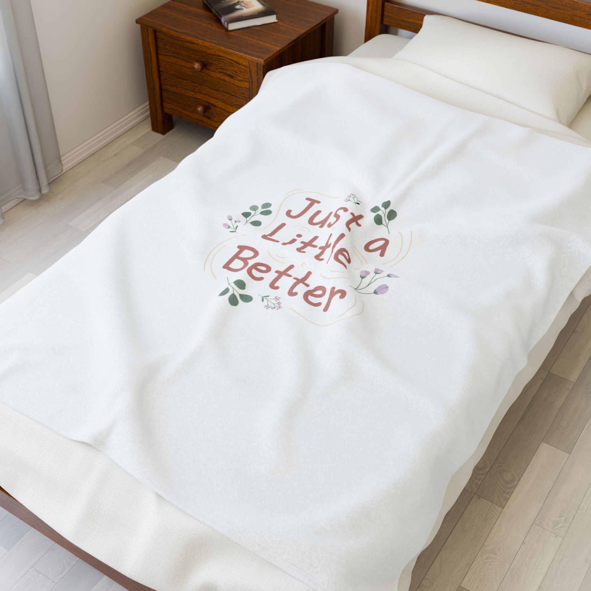 just a little better velveteen blanket | micro affirmation, calming encouragement