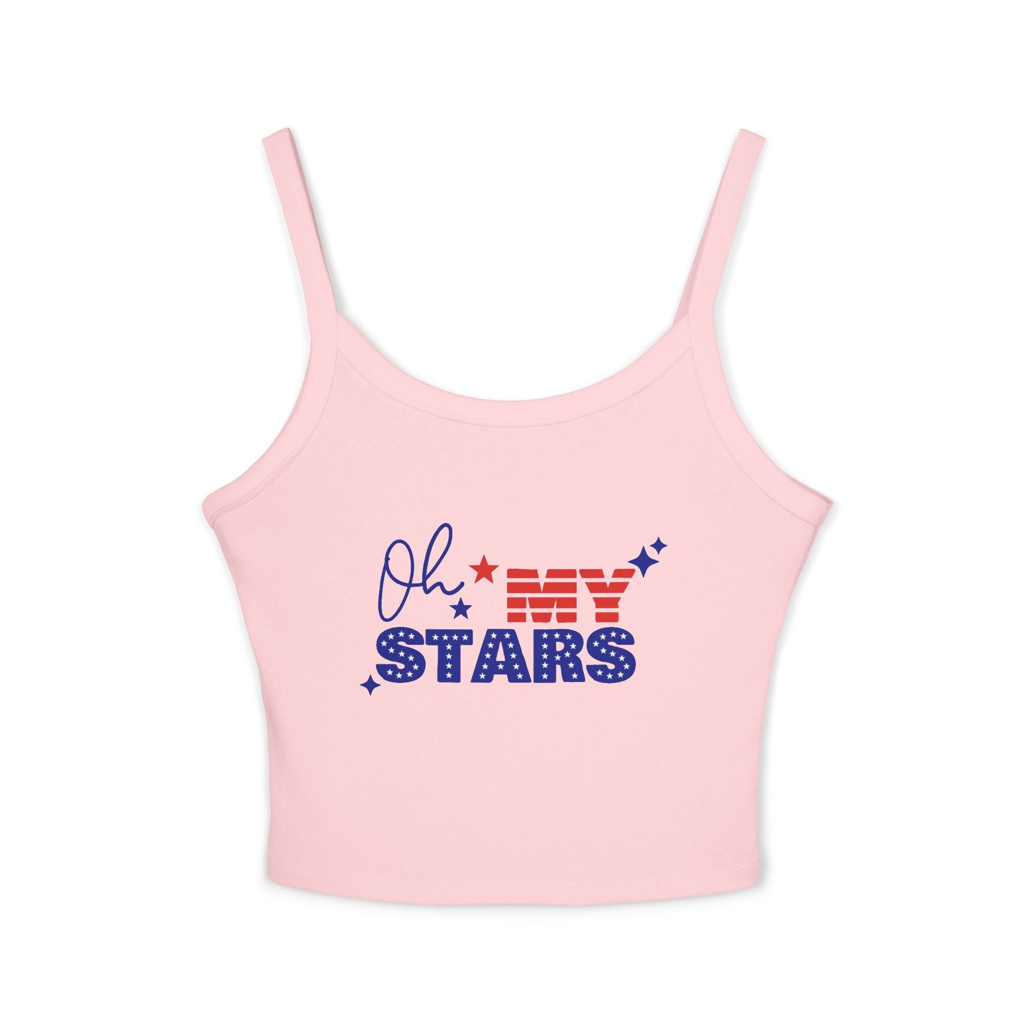 Oh My Stars Tanktop | Patriotischer USA-Flaggen-Schriftzug, Vierter Juli