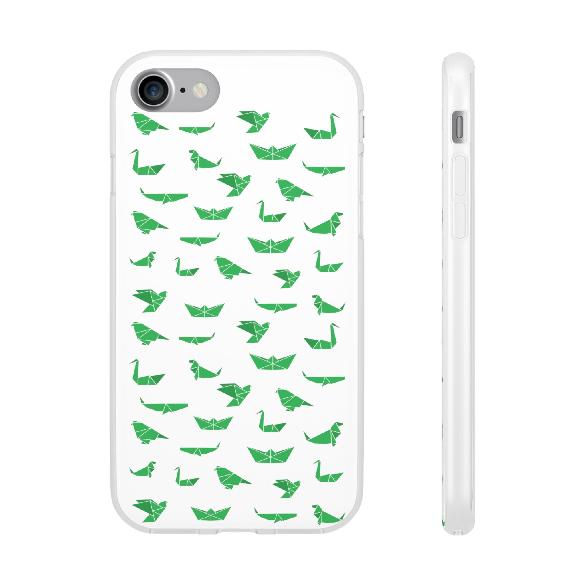 Green Origami Birds phone case | Flexi Case