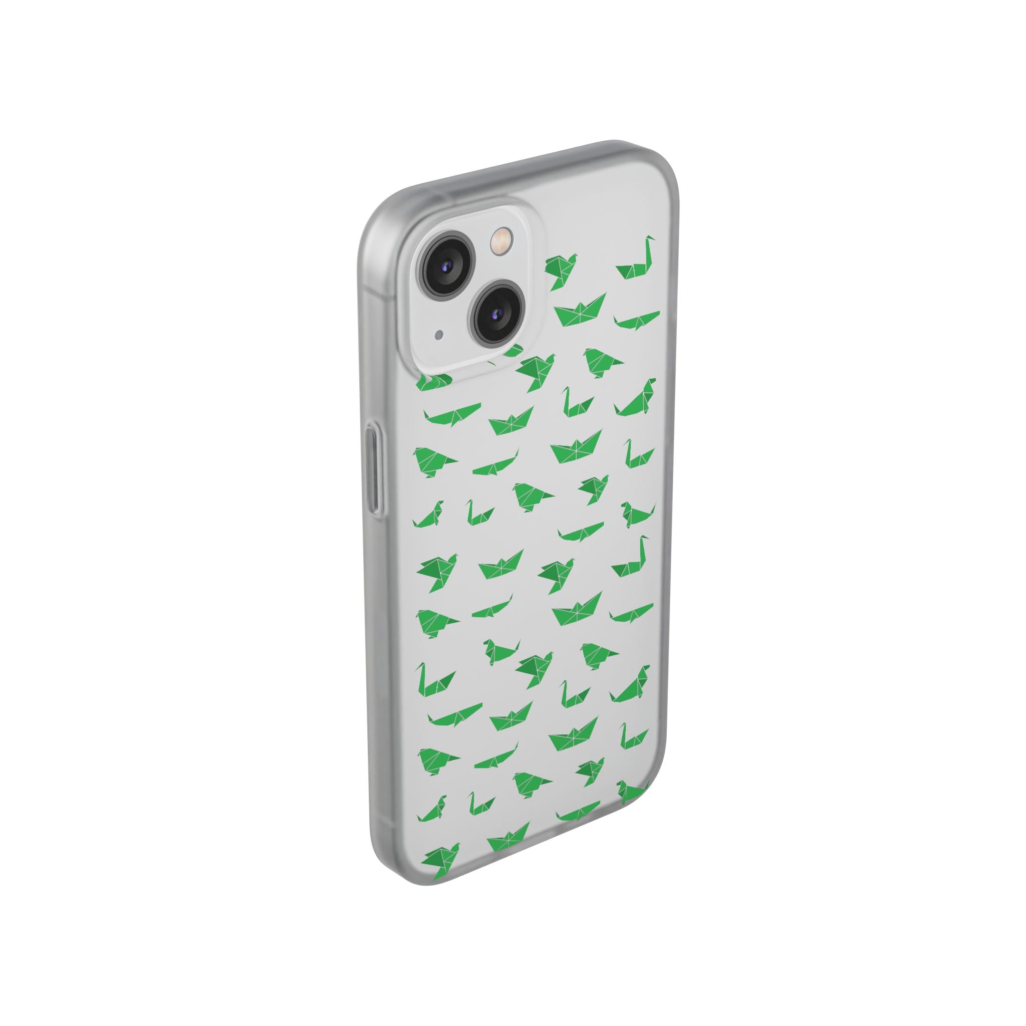 Green Origami Birds phone case | Flexi Case