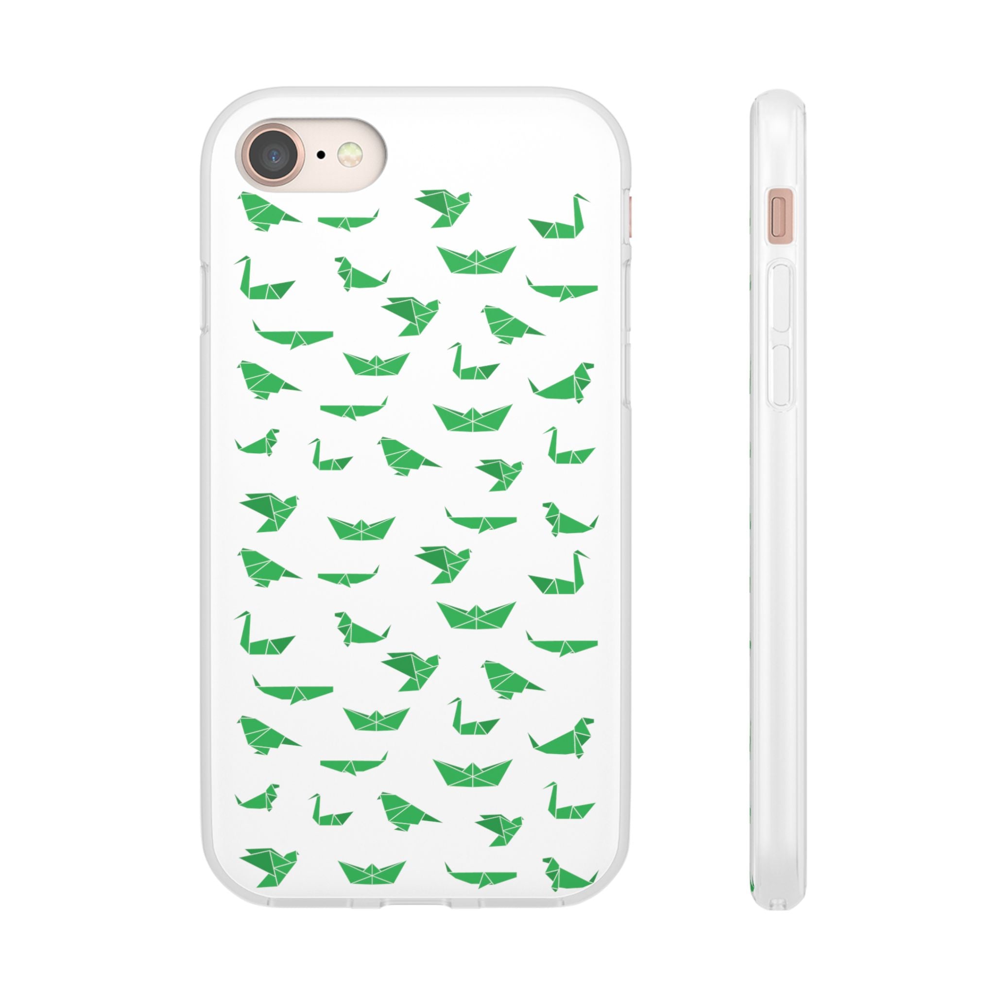 Green Origami Birds phone case | Flexi Case