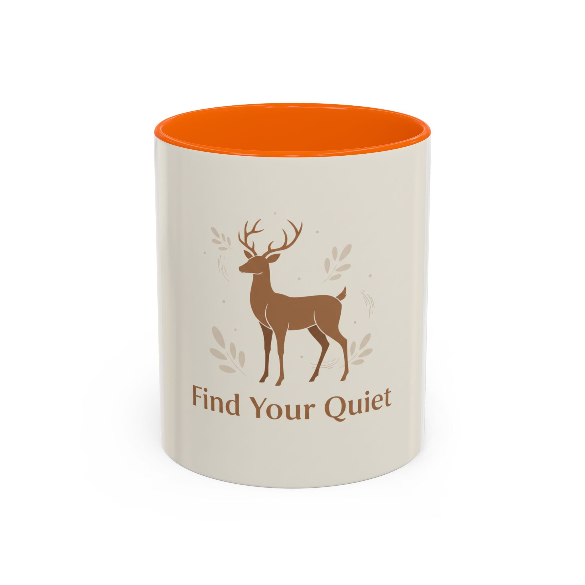 Find Your Quiet Deer Coffee Mug — Rustic Motivational Accent Mug