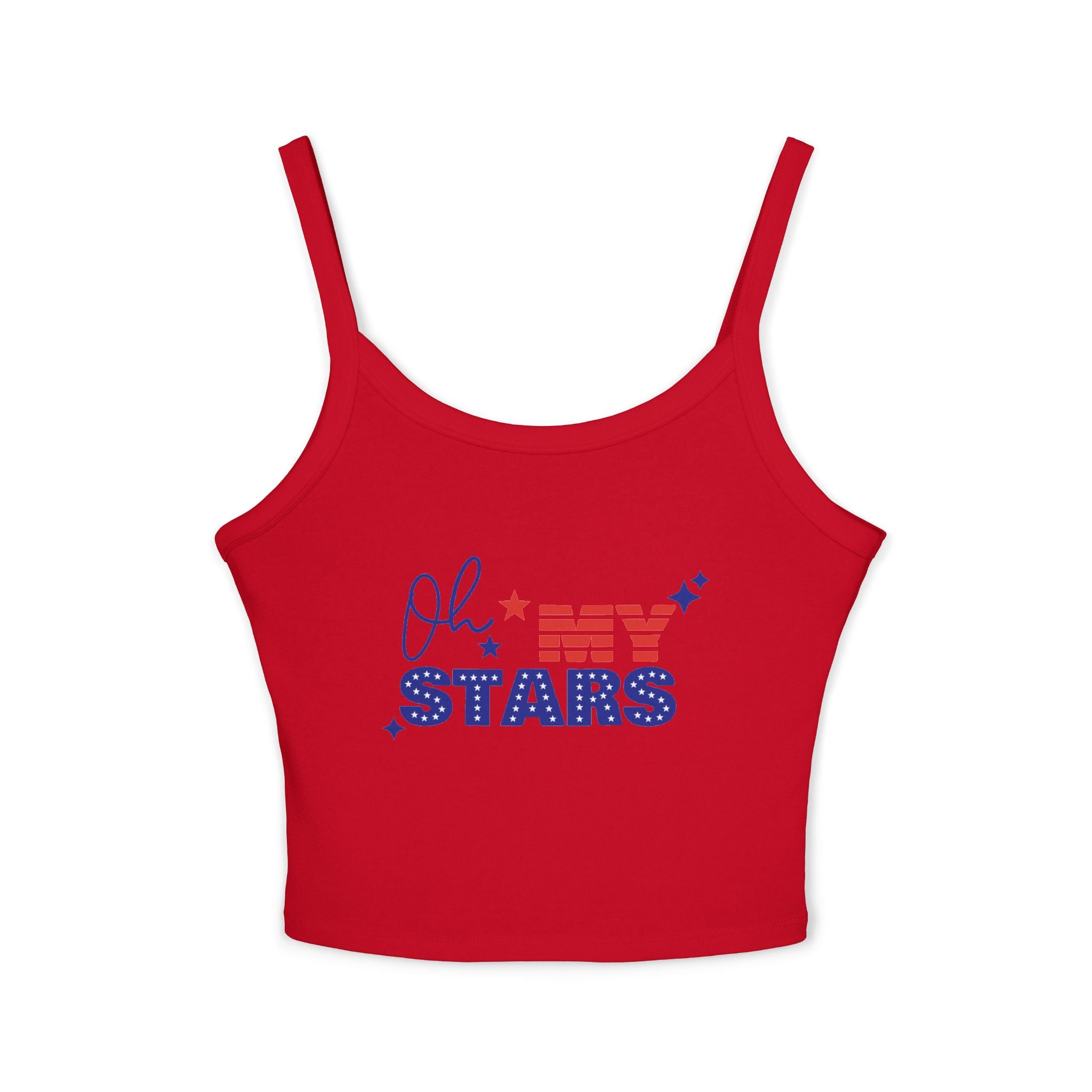 Oh My Stars Tanktop | Patriotischer USA-Flaggen-Schriftzug, Vierter Juli