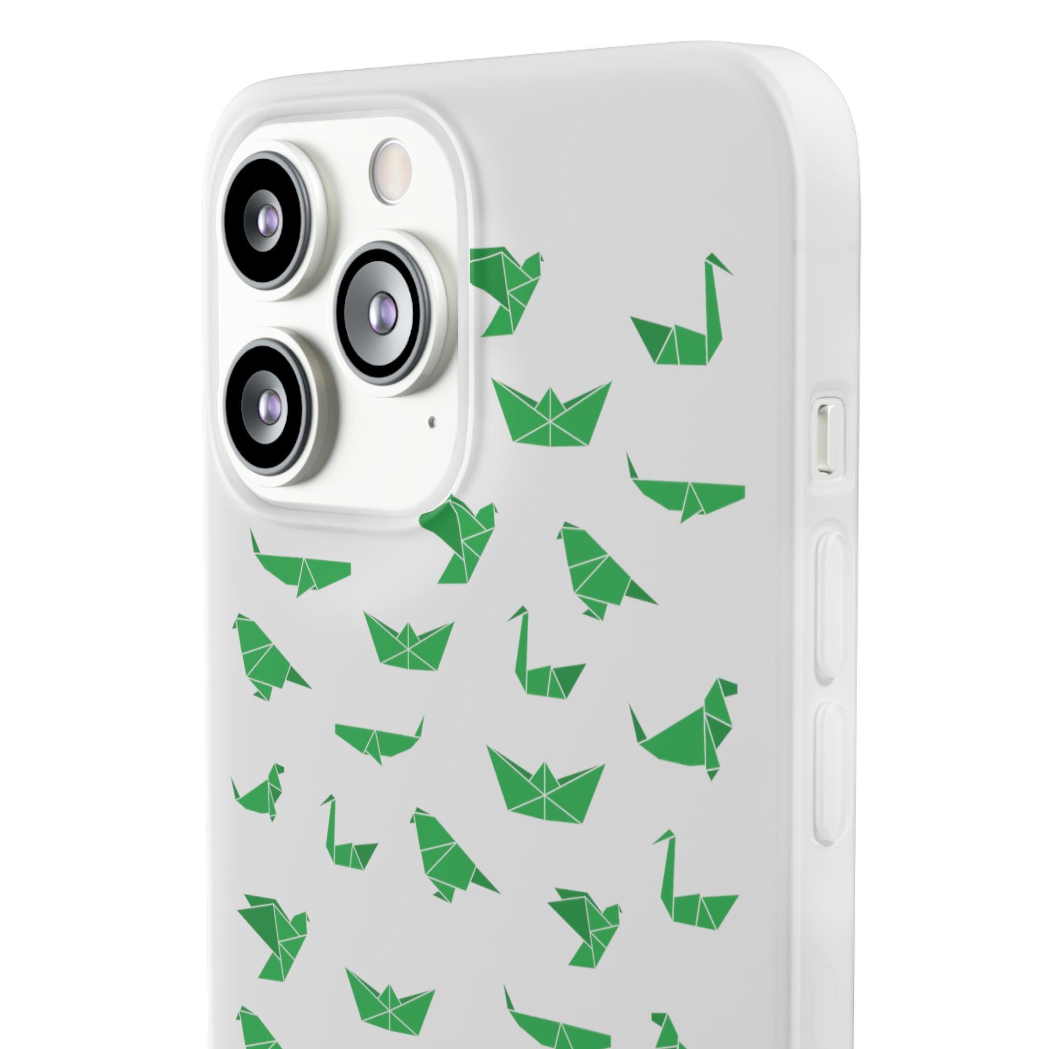 Green Origami Birds phone case | Flexi Case