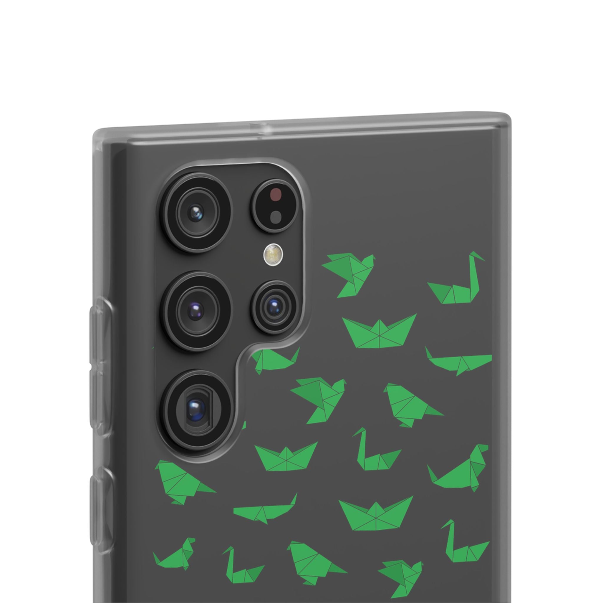 Green Origami Birds phone case | Flexi Case