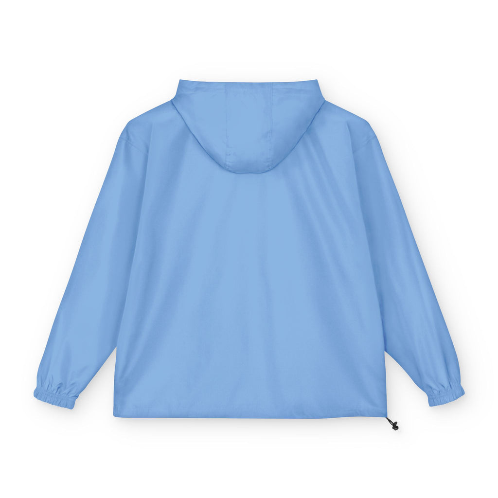 Minimal Logo Anorak Jacket | Black Packable Windbreaker