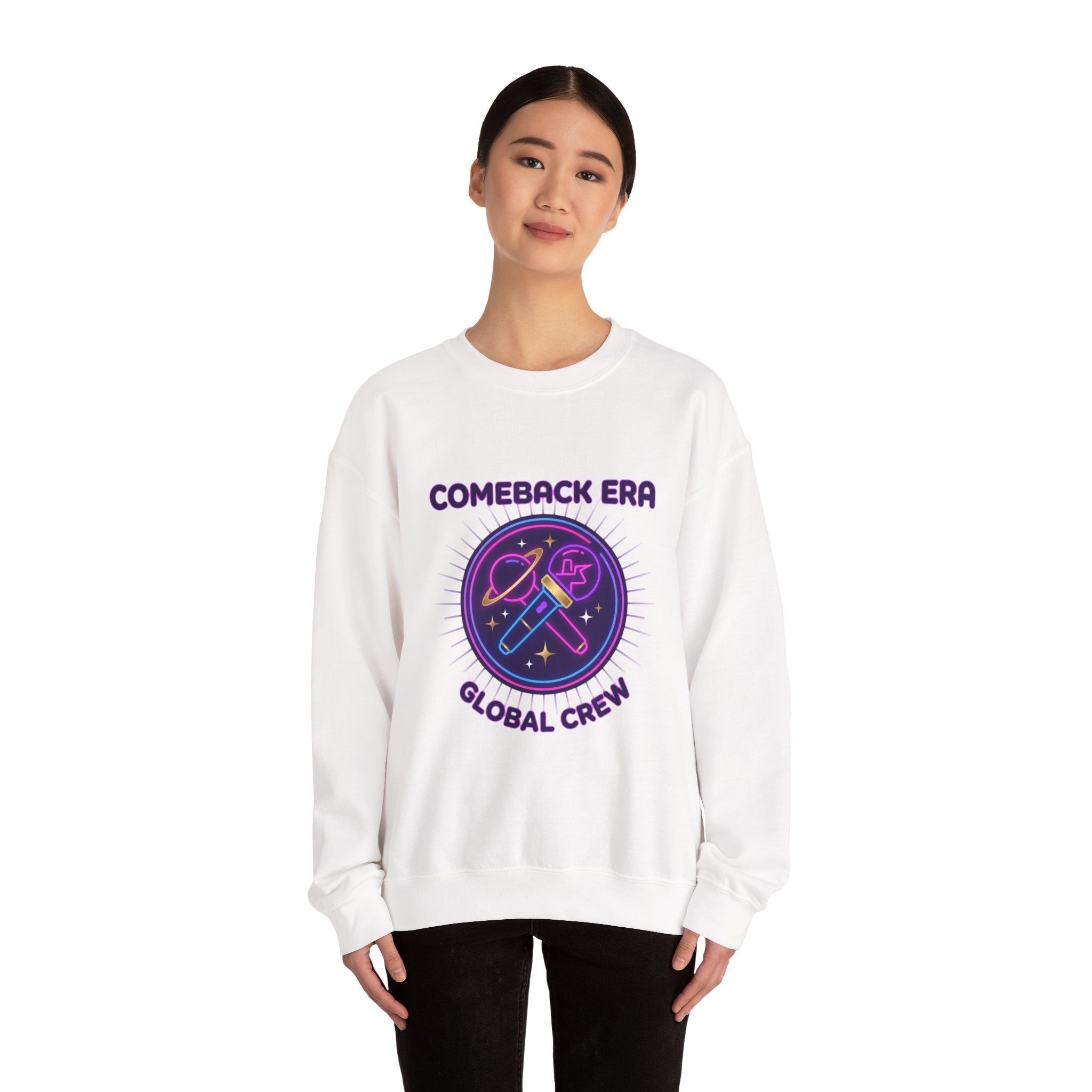 Comeback Era Global Crewneck | K-pop comeback, fan chant, purple era