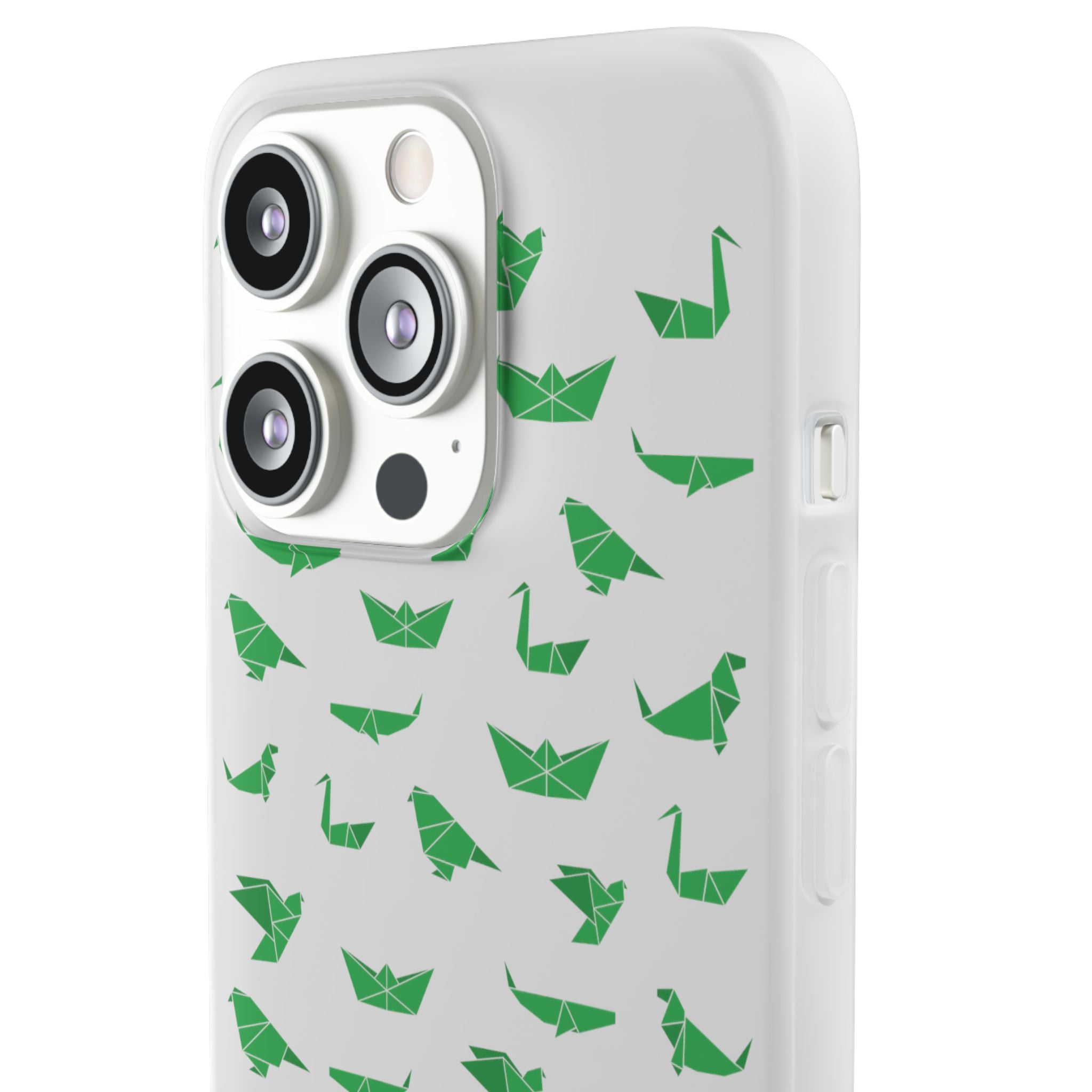Green Origami Birds phone case | Flexi Case