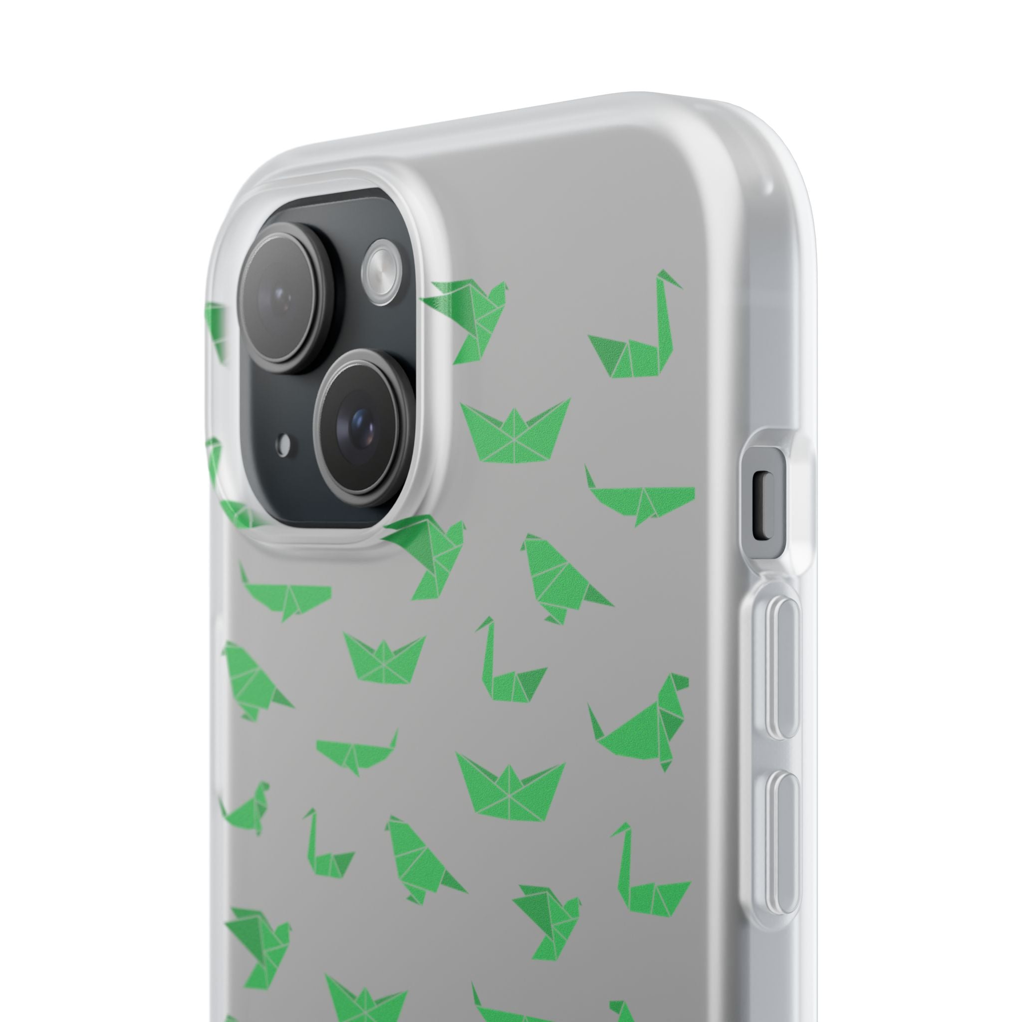 Green Origami Birds phone case | Flexi Case