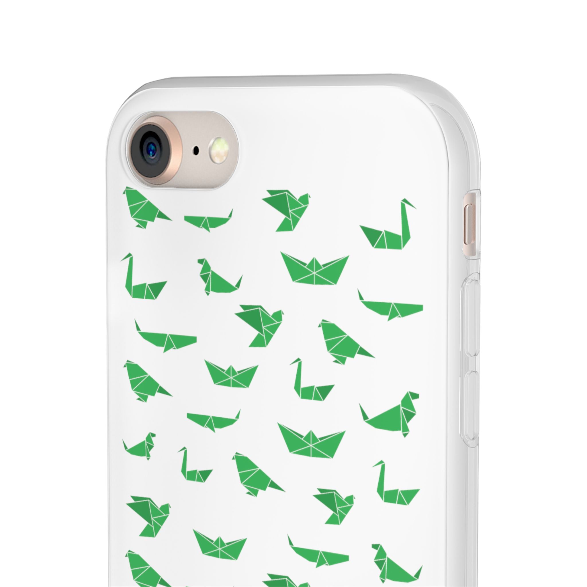 Green Origami Birds phone case | Flexi Case