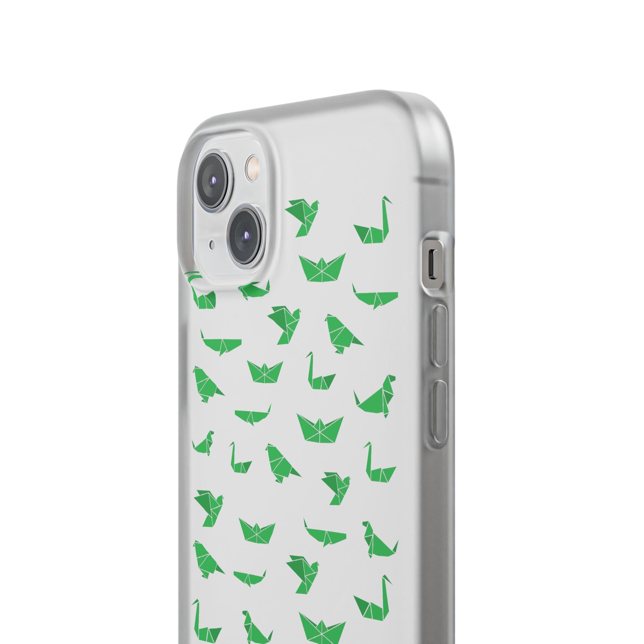Green Origami Birds phone case | Flexi Case