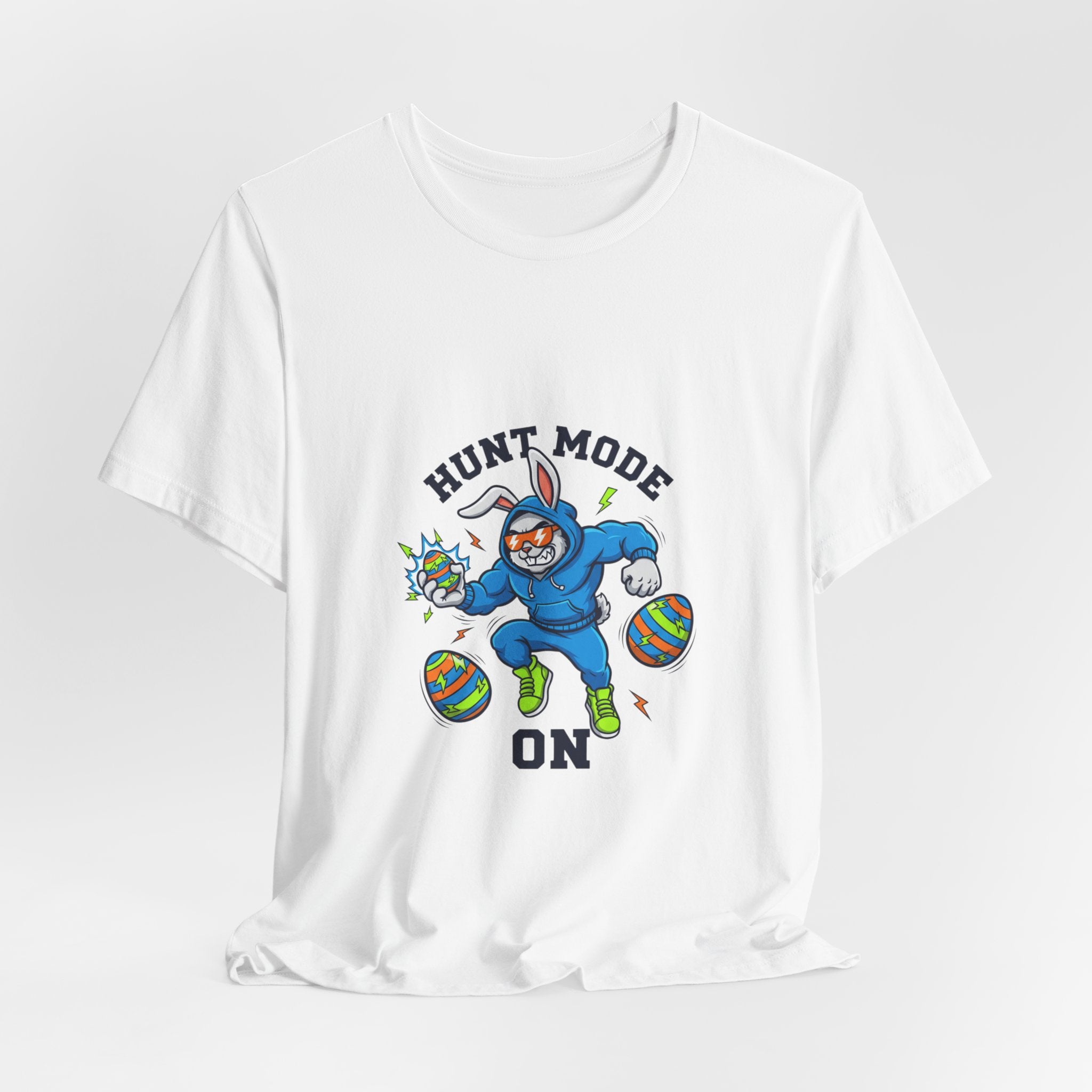 Hunt Mode On Easter Grafik-T-Shirt | Jungen Oster-Shirt, Eiersucher, Dinosaurier-Ei
