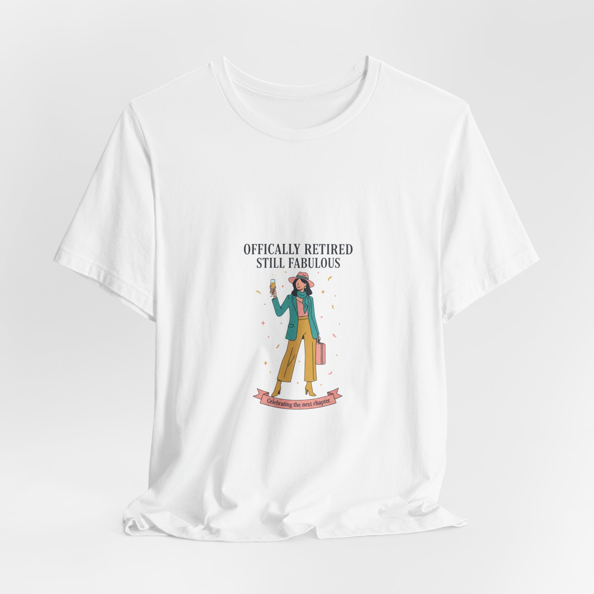 Offiziell im Ruhestand, immer noch fabelhaftes T-Shirt | Ruhestandsgeschenke für Frauen, personalisierte Ruhestandsgeschenke