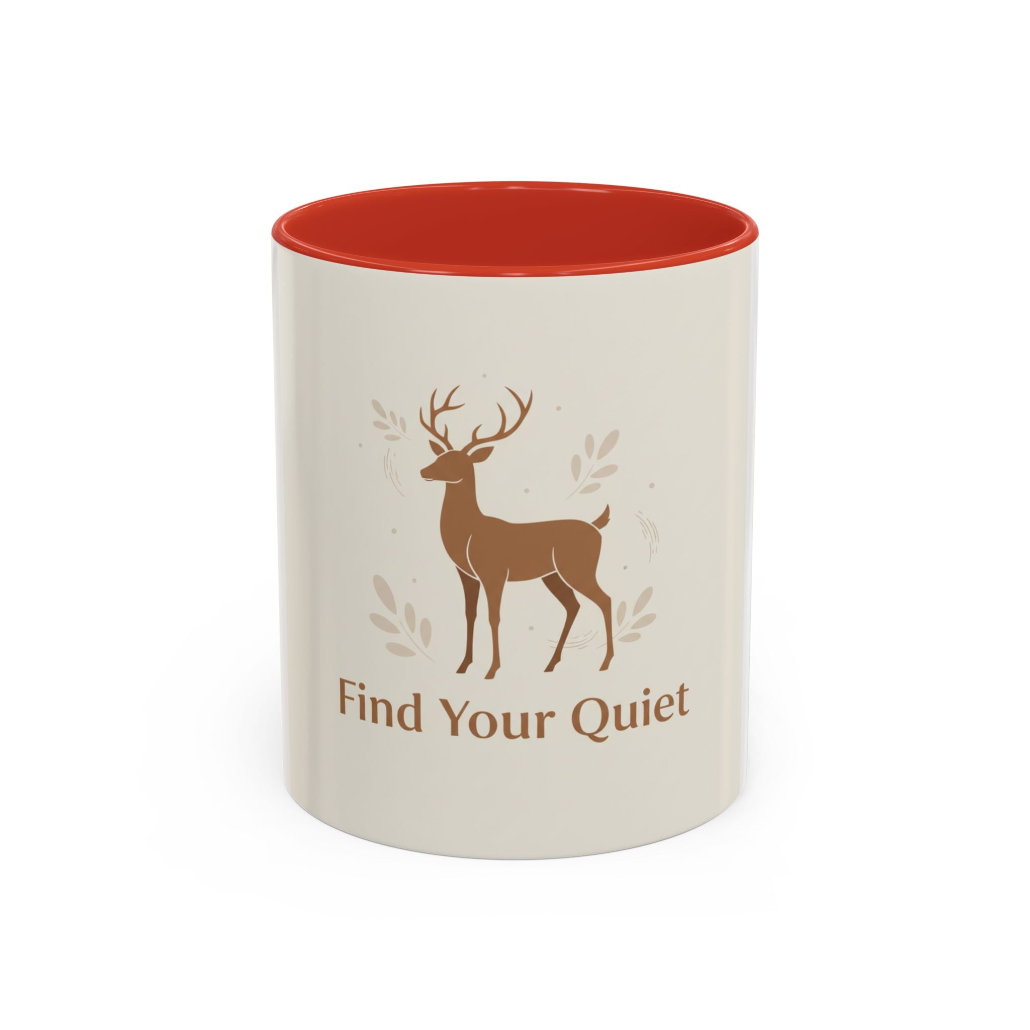 Find Your Quiet Deer Coffee Mug — Rustic Motivational Accent Mug