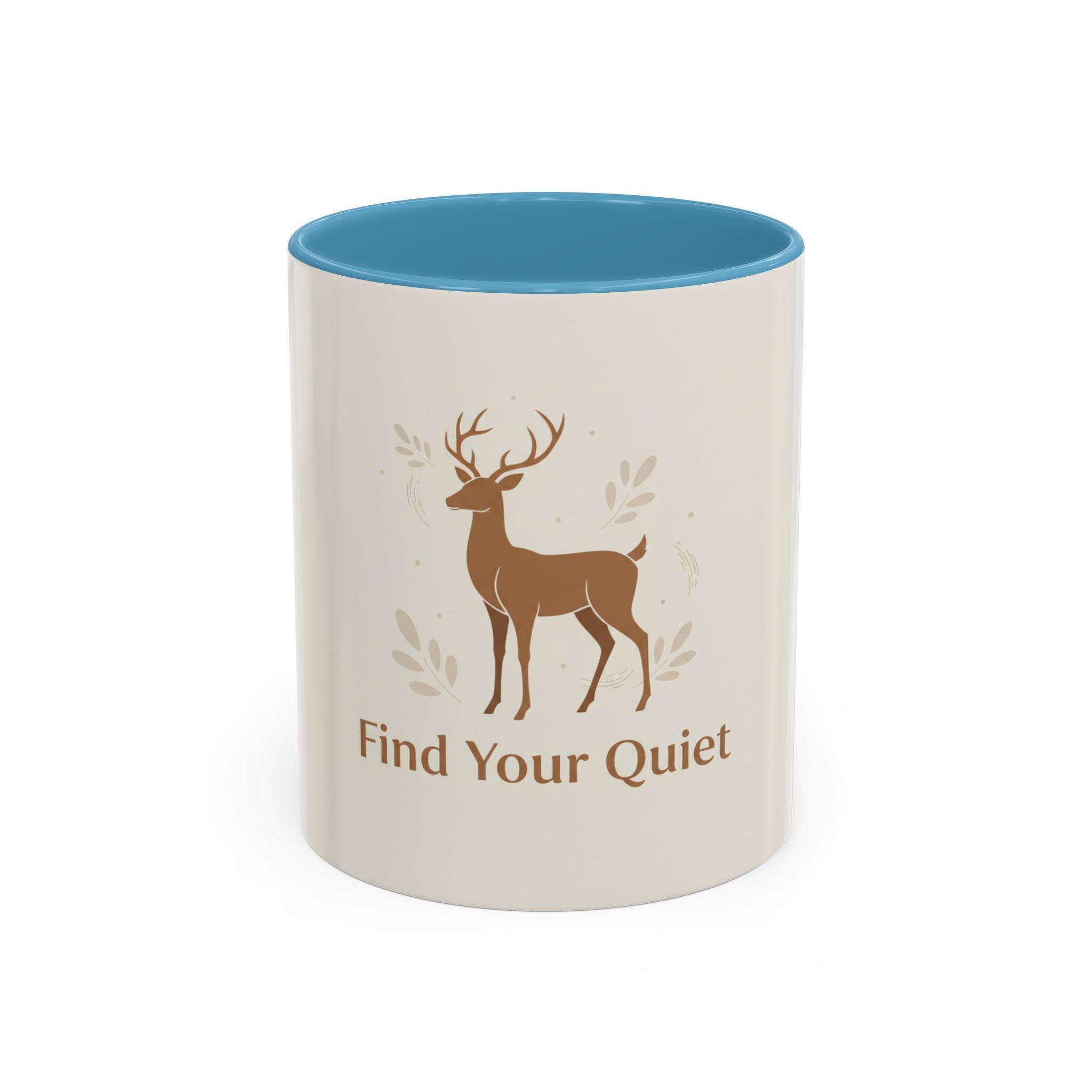 Find Your Quiet Deer Coffee Mug — Rustic Motivational Accent Mug